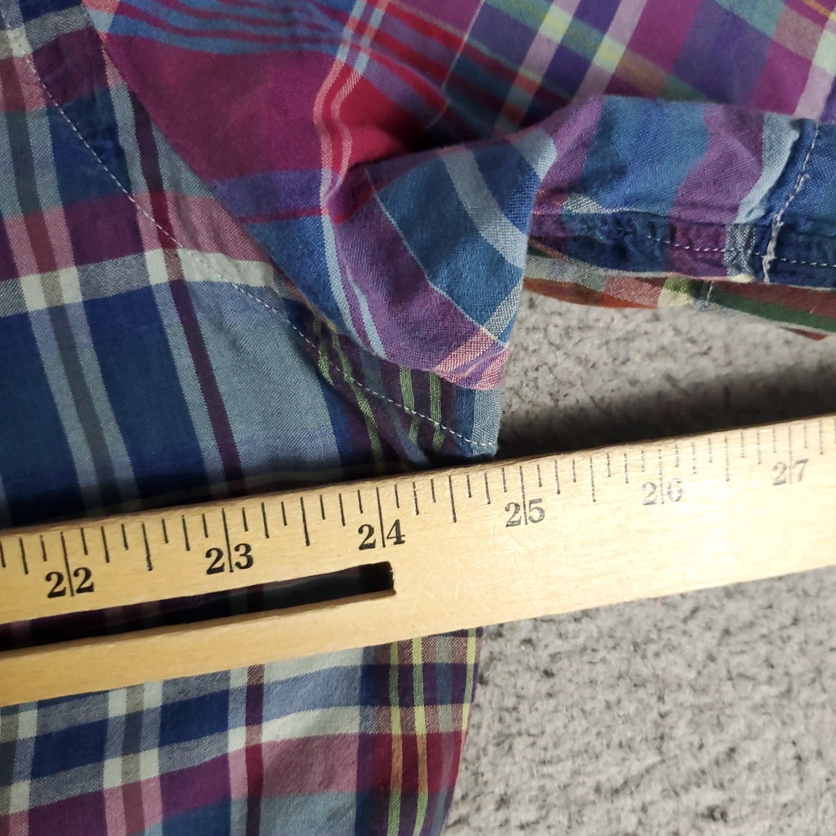 Ralph Lauren Ralph Lauren Shirt Mens XL Blue Plaid Custom Fit Pony Button Up Short Sleeve Size US XL / EU 56 / 4 - 5 Thumbnail