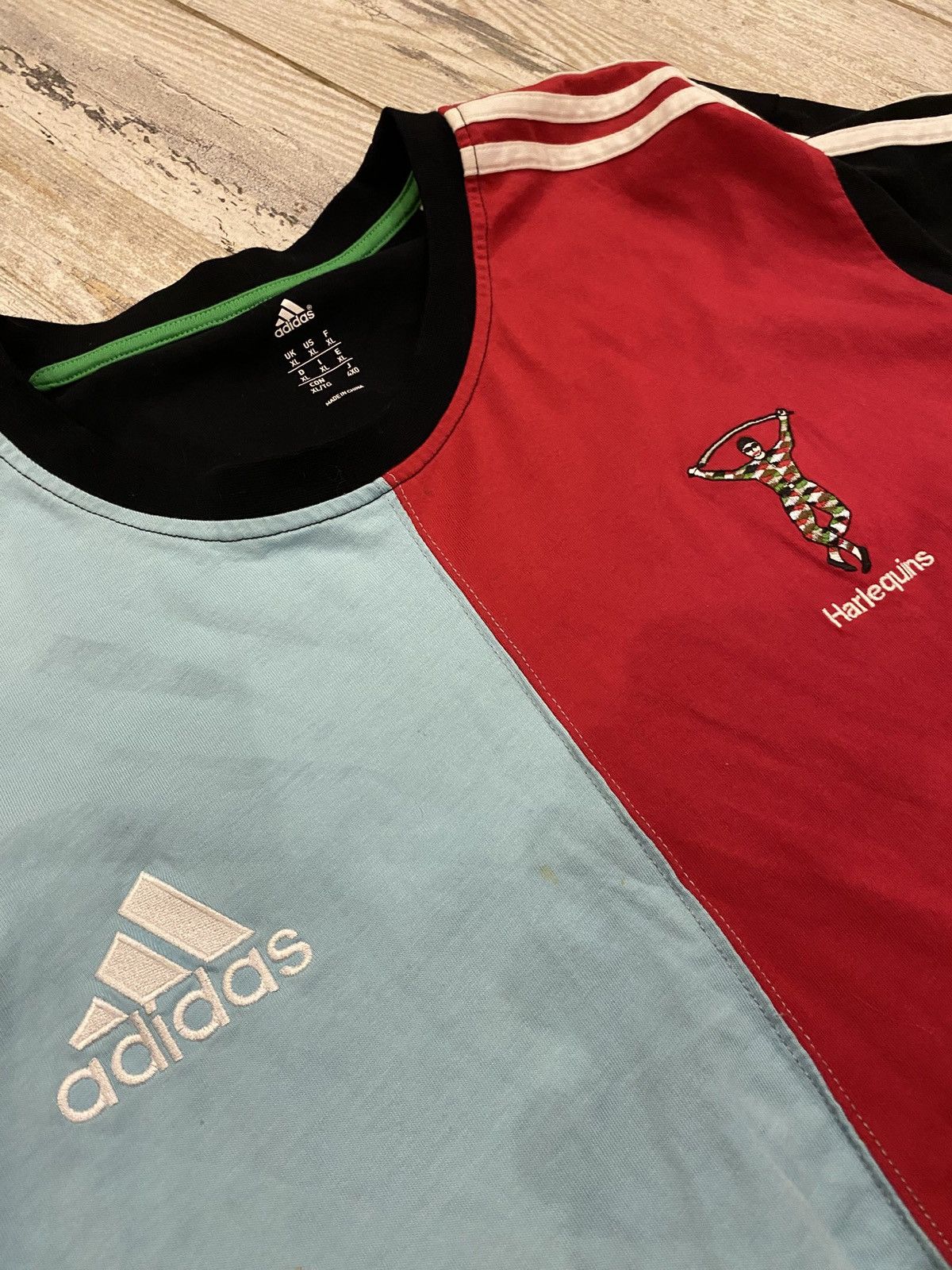 Adidas × Vintage Adidas x Harlequins 2014 T-Shirt Size US XL / EU 56 / 4 - 2 Thumbnail