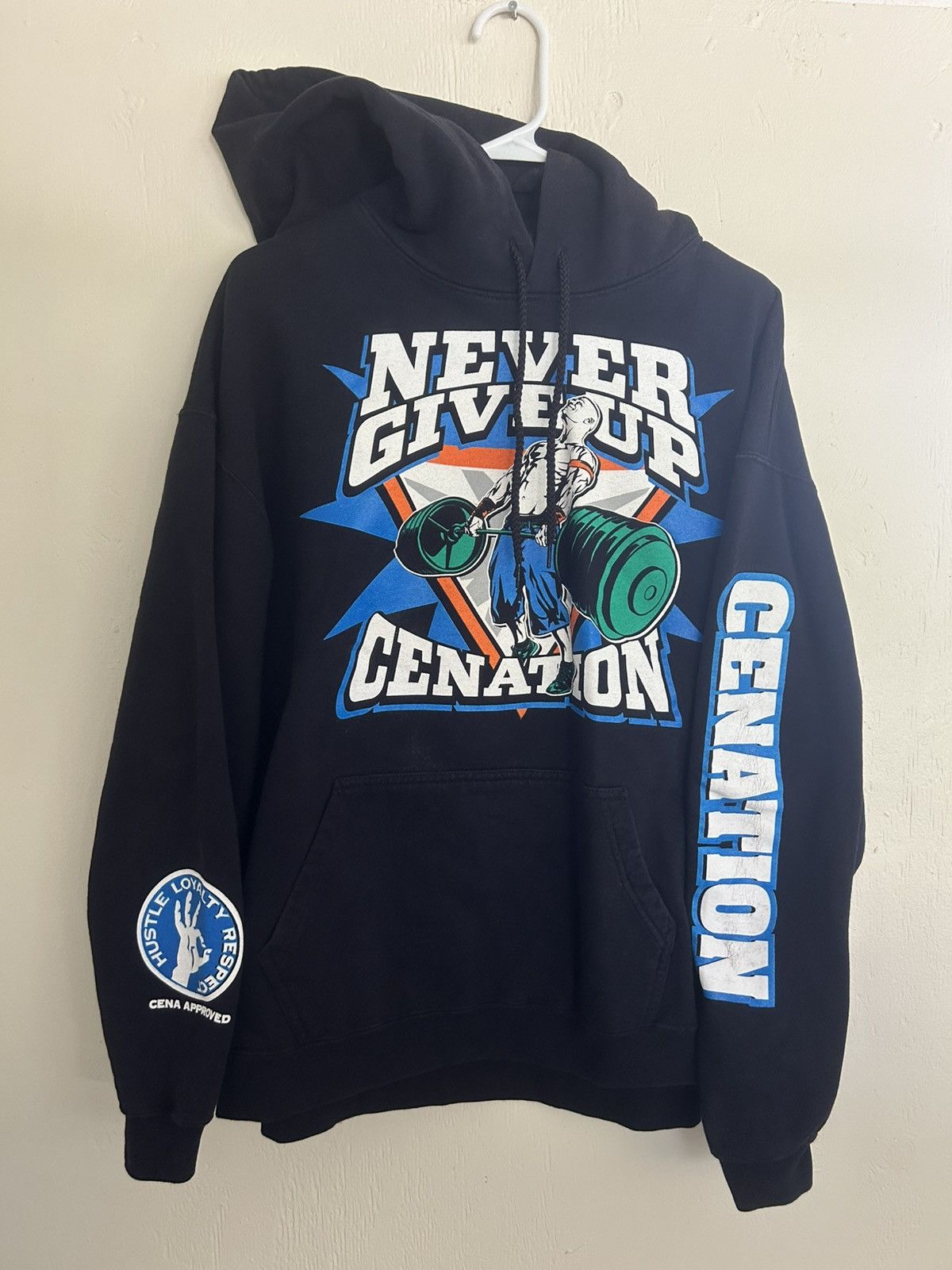 08 WWE John Cena Never Give Up Cenation U Cant See Me Hoodie