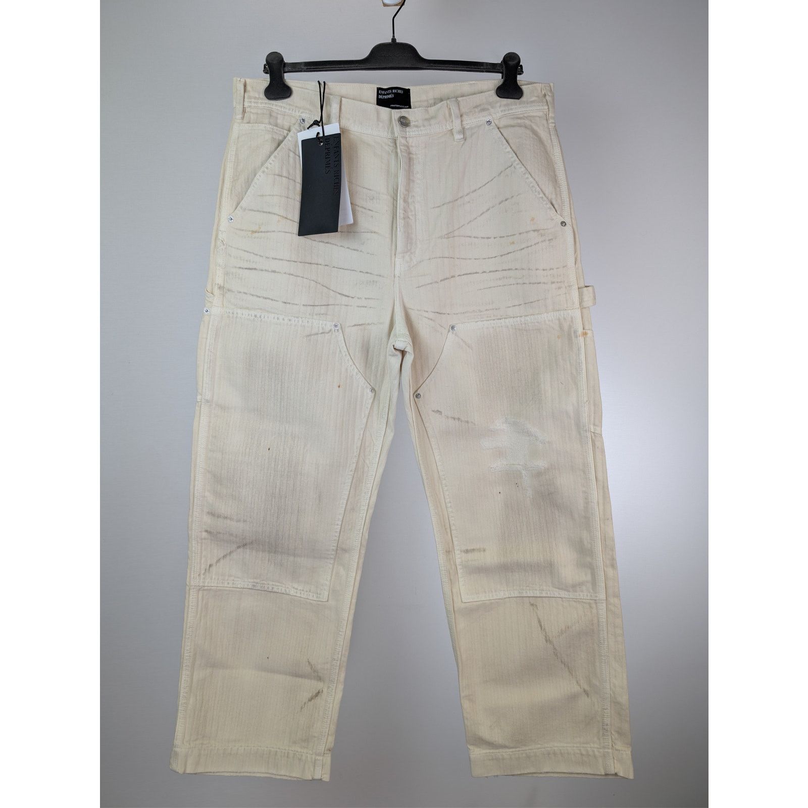 Enfants Riches Deprimes o1rshd1 Double Knee Paint Pants in white Size US 38 / EU 54 - 10 Thumbnail