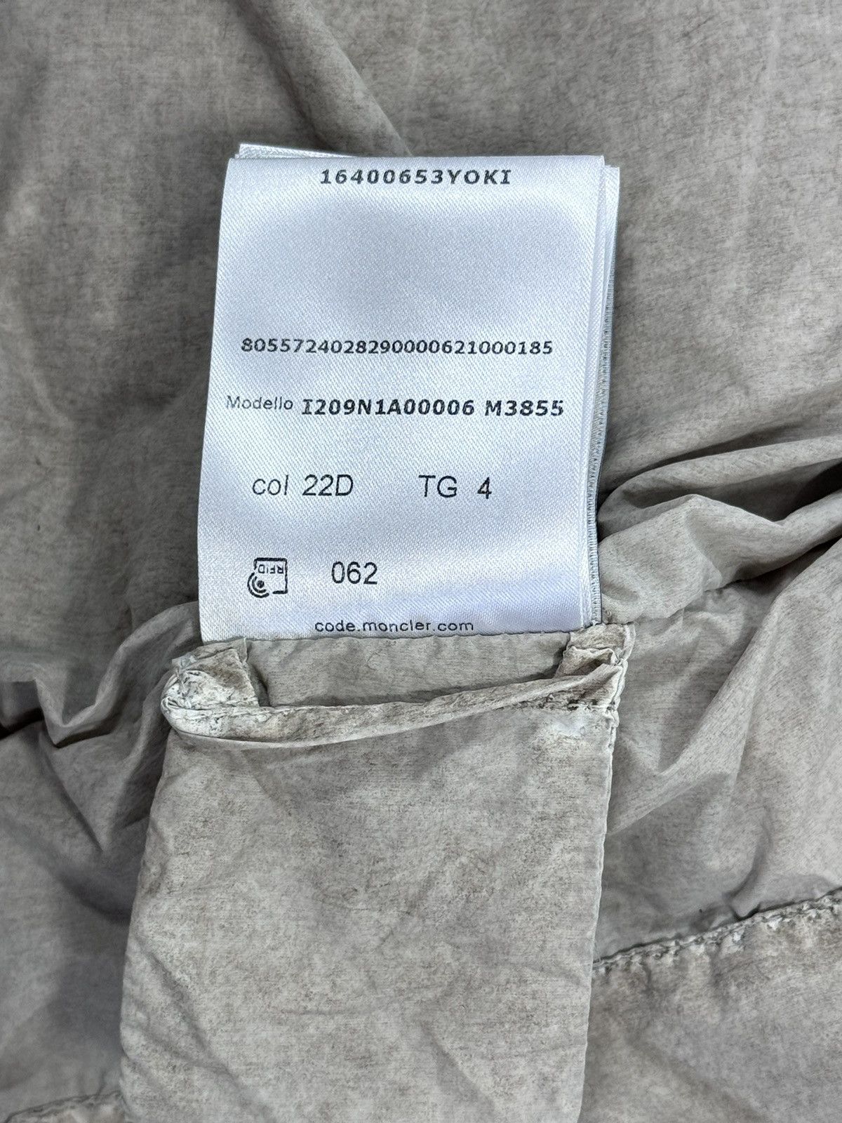 Moncler × Rick Owens PUFFER ZIP UP JACKET Size US XL / EU 56 / 4 - 19 Thumbnail