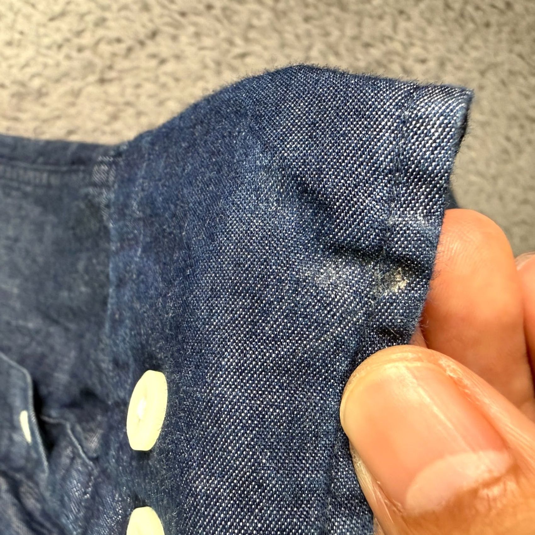 Ralph Lauren VINTAGE Lauren Ralph Lauren Shirt Mens 15 32/33 Blue Chambray Classic Pony Denim Button-Up Front-Button Collared Long Sleeve Casual Size US L / EU 52-54 / 3 - 4 Thumbnail