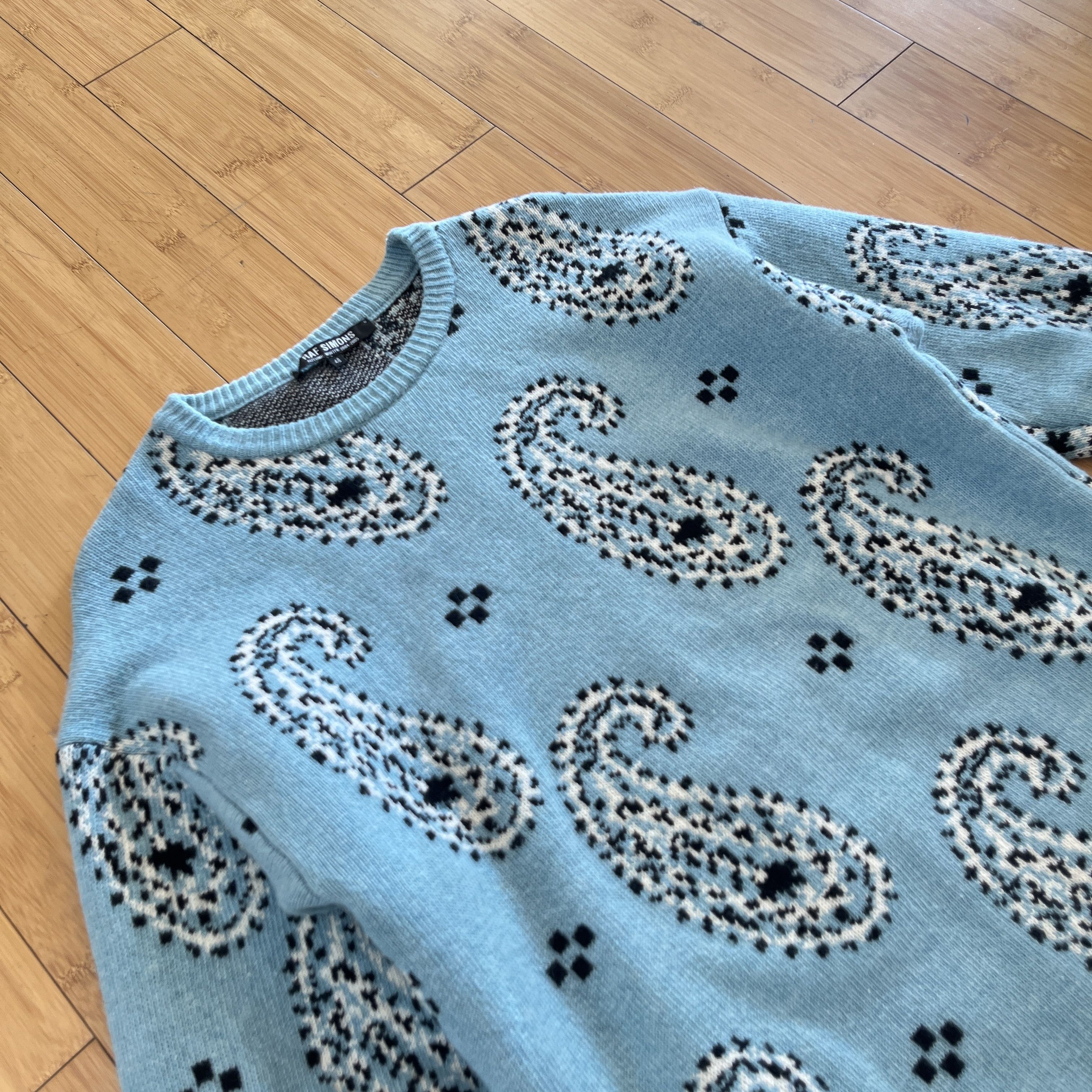 トップス RafSimons Oversized Paisley KnitSweater RafSimons Oversized Paisley KnitSweater