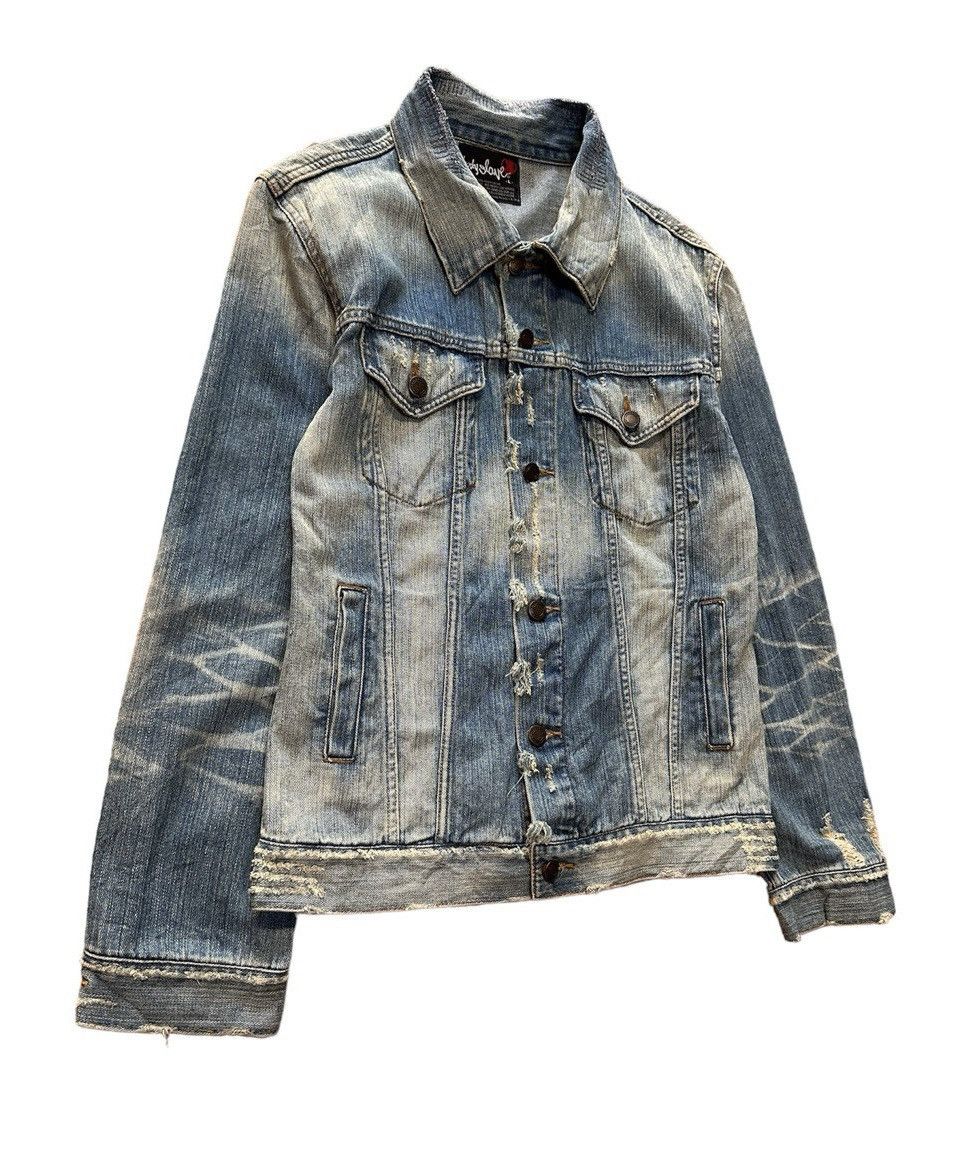 Denim Jacket Sun Bleached Denim Body Glove Sun Bleached Denim Jacket