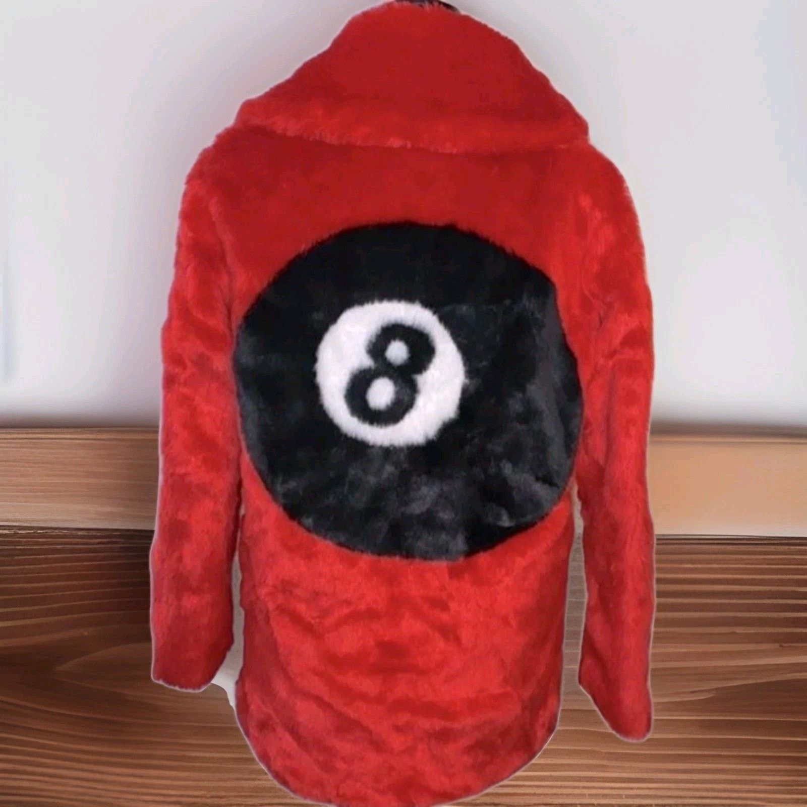 Dolls Kill Dolls Kill Current Mood Racked Up Faux Fur Coat Jacket Red Size XS / US 0-2 / IT 36-38 - 1 Thumbnail