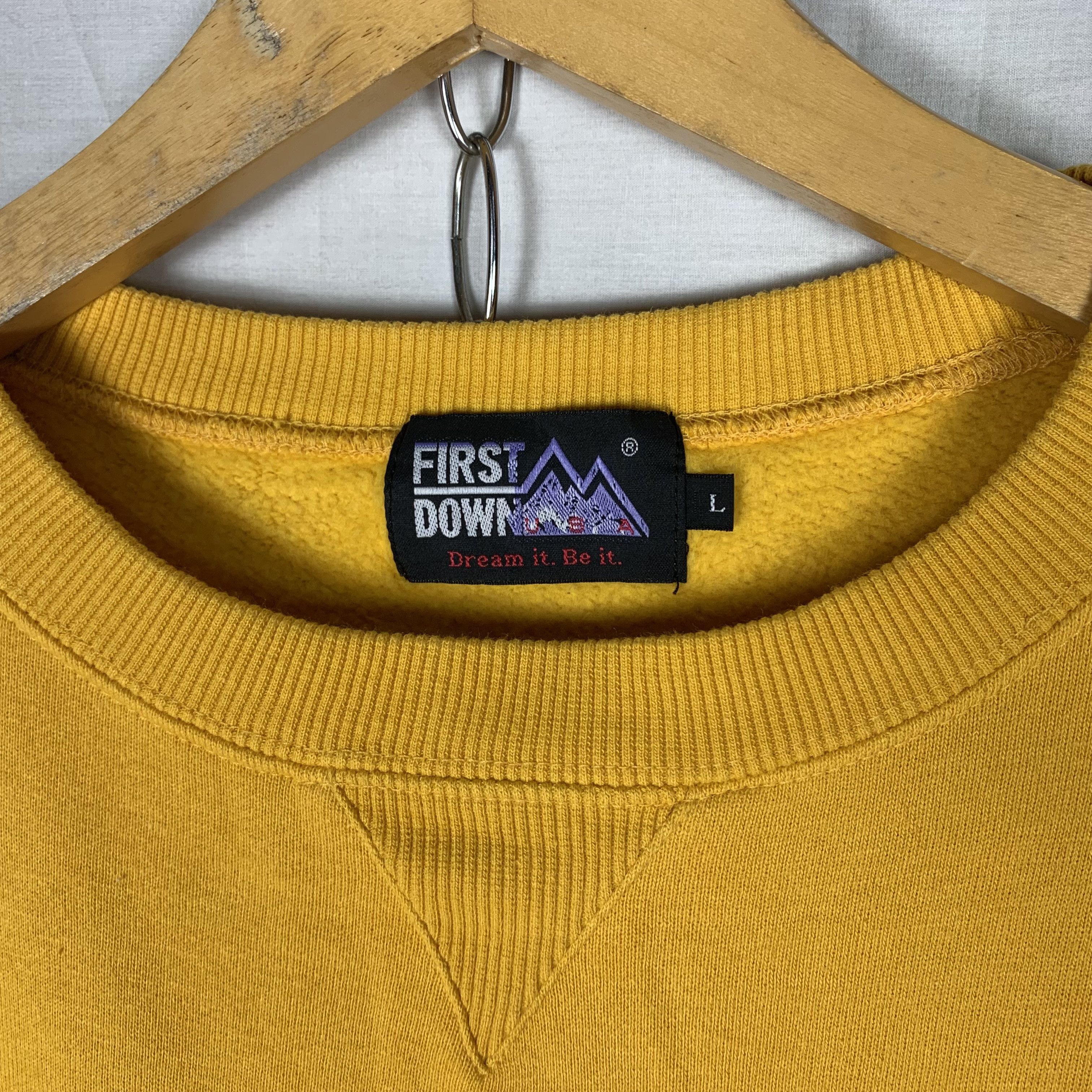 Vintage First Down USA Sweatshirt Crewneck Size US M / EU 48-50 / 2 - 4 Thumbnail