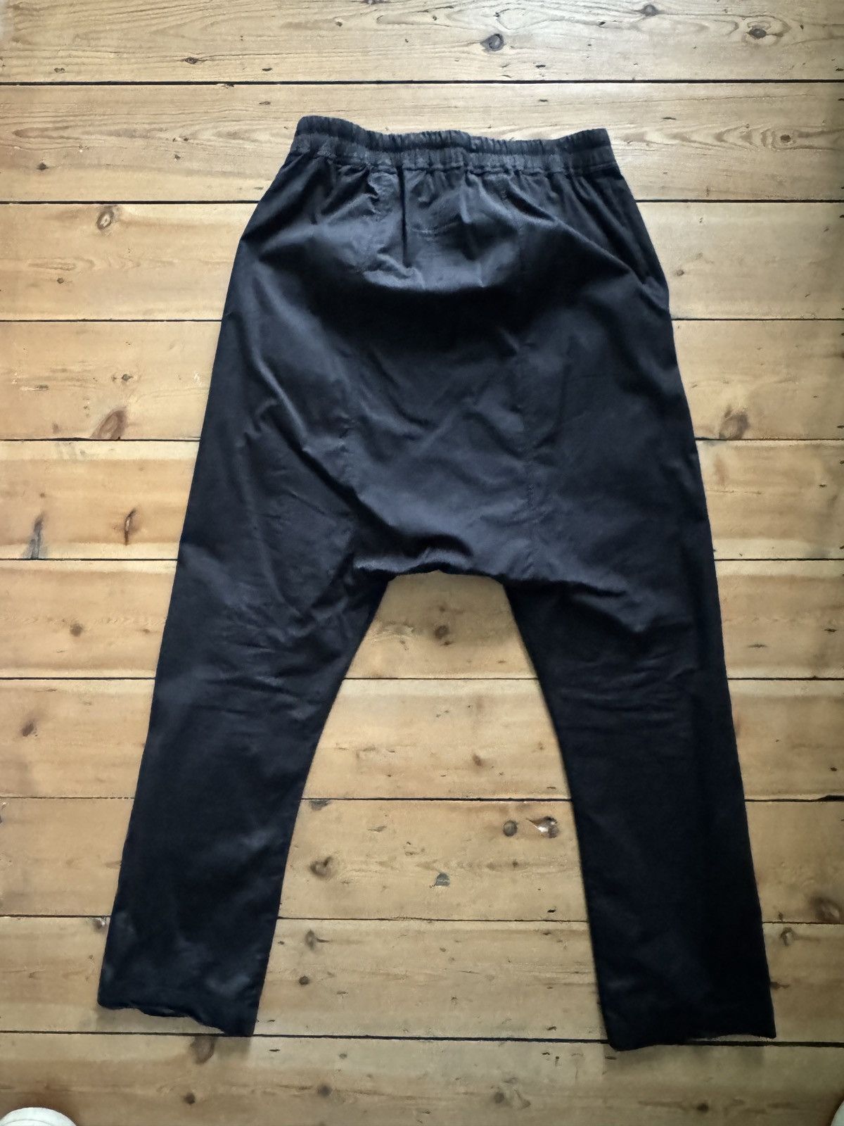 Rick Owens Mastadon drop crotch pants in cotton poplin Size US 34 / EU 50 - 5 Thumbnail