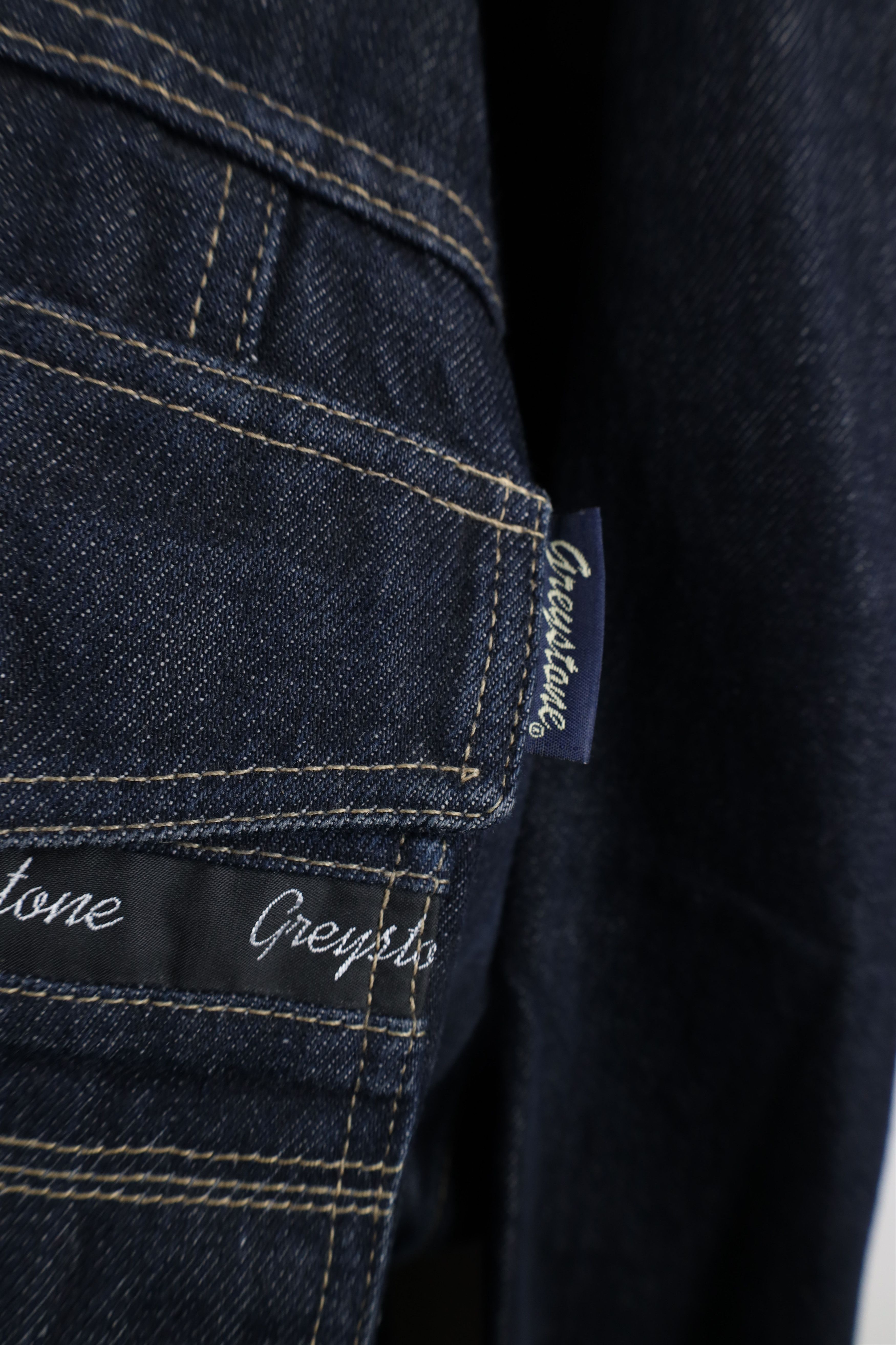 Vintage Vintage 90s Y2K Streetwear Baggy Denim Jean Trucker Jacket Size US XXL / EU 58 / 5 - 4 Thumbnail