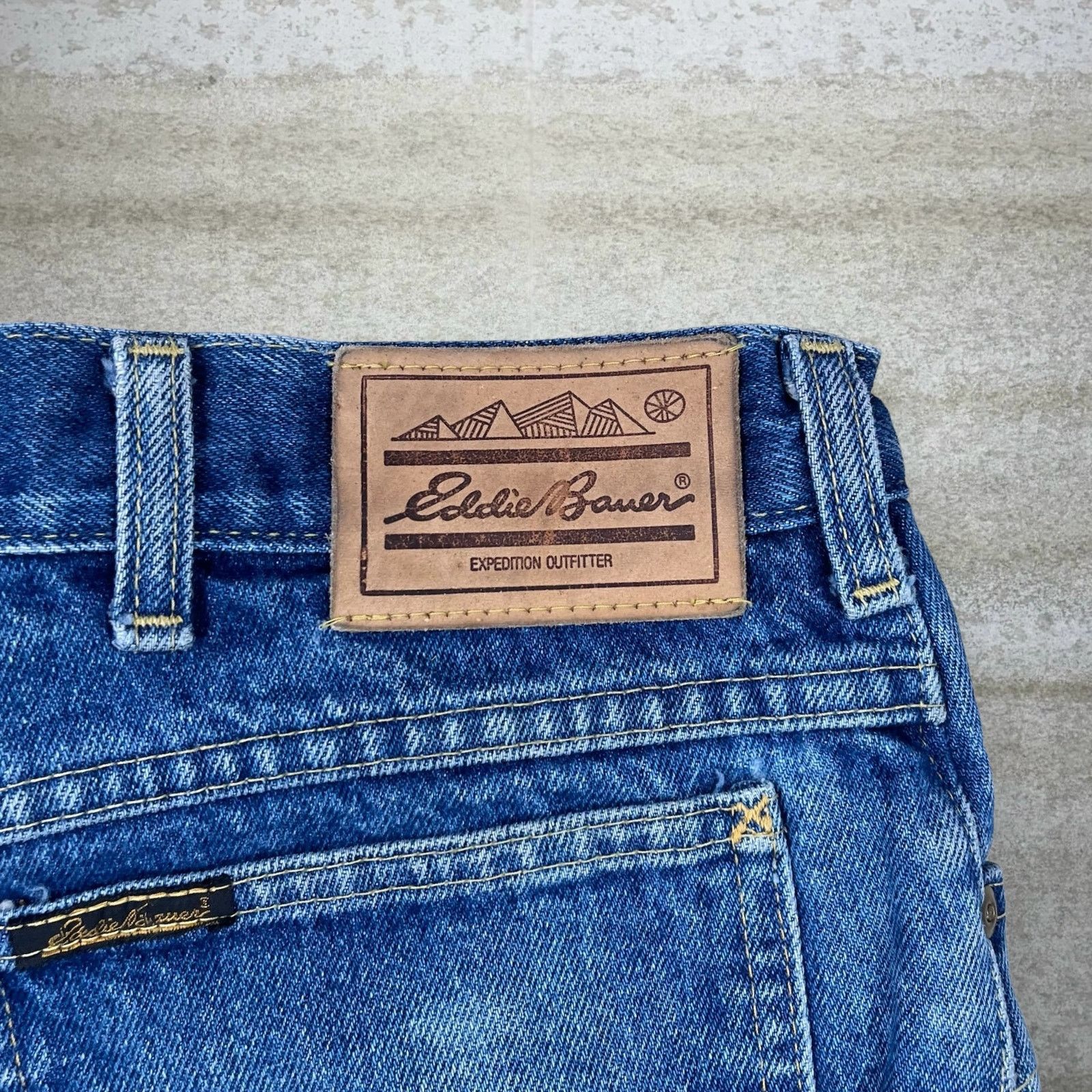 Eddie Bauer Vintage 90s Eddie Bauer Jeans 40x28 Regular Fit Dark Wash Size US 40 / EU 56 - 4 Thumbnail