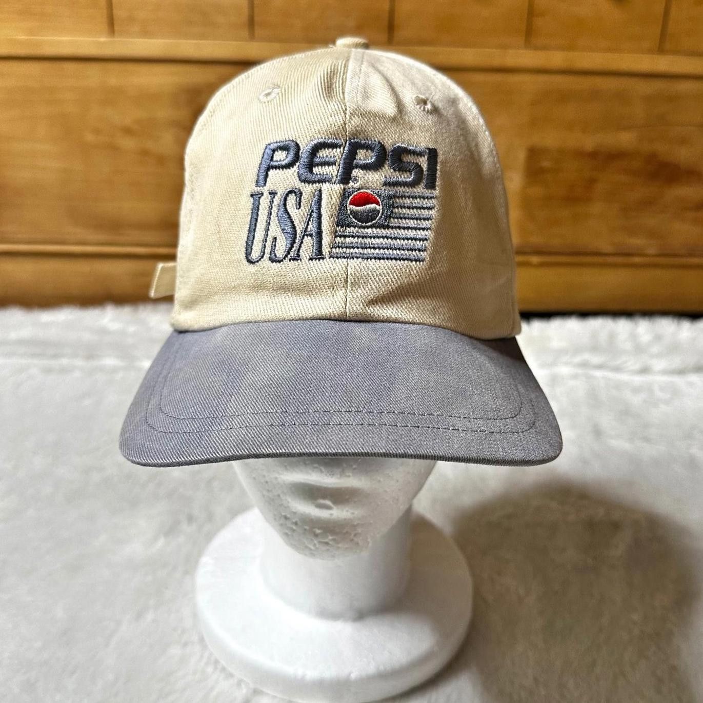 Pepsi × Vintage Vintage 90s Pepsi Strapback Hat Adjustable Unisex Retro Size ONE SIZE - 2 Thumbnail