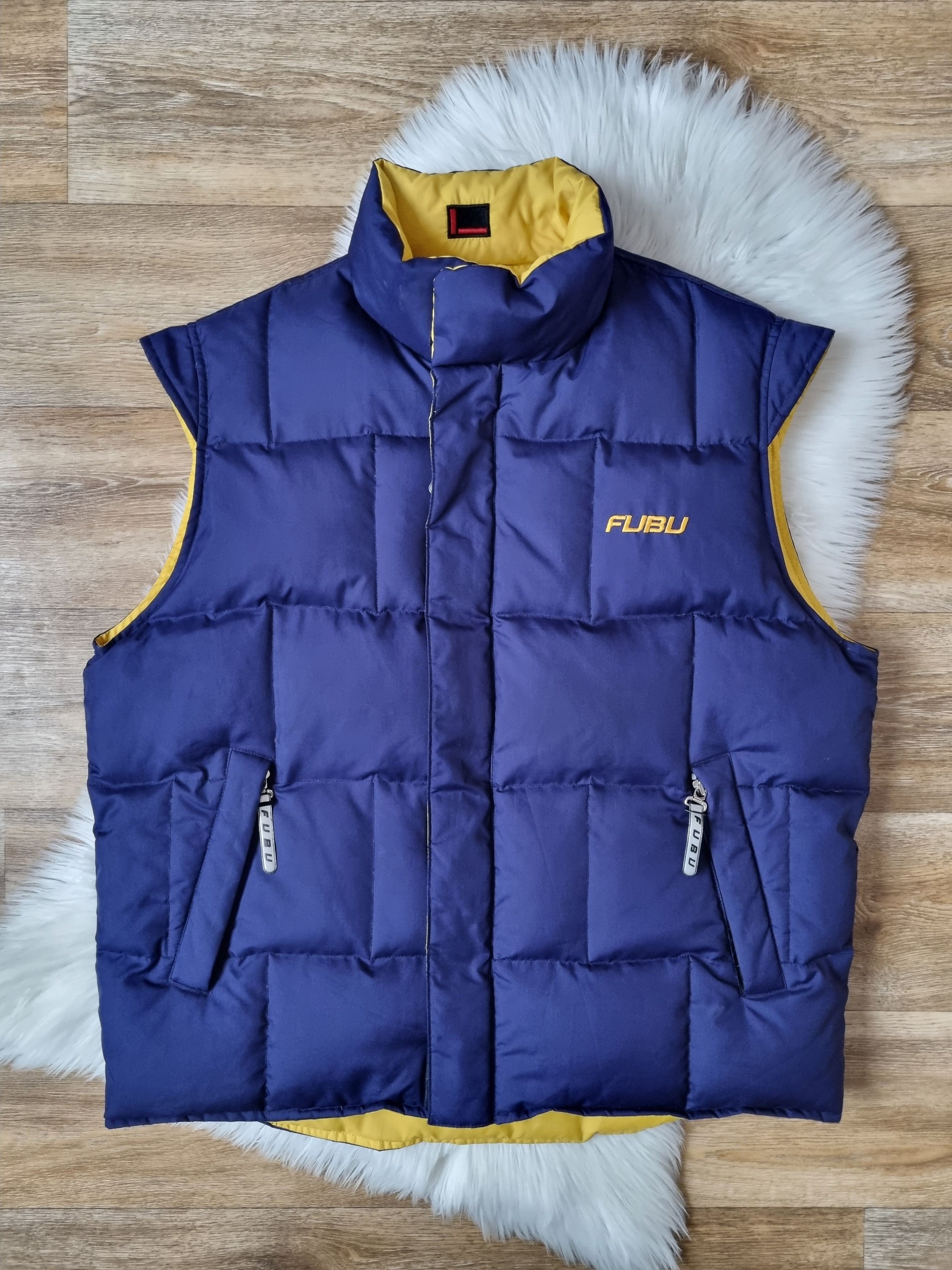 Fubu Vintage FUBU Reversible Puffer Vest, Hip Hop 90s Jacket Size US L / EU 52-54 / 3 - 2 Thumbnail
