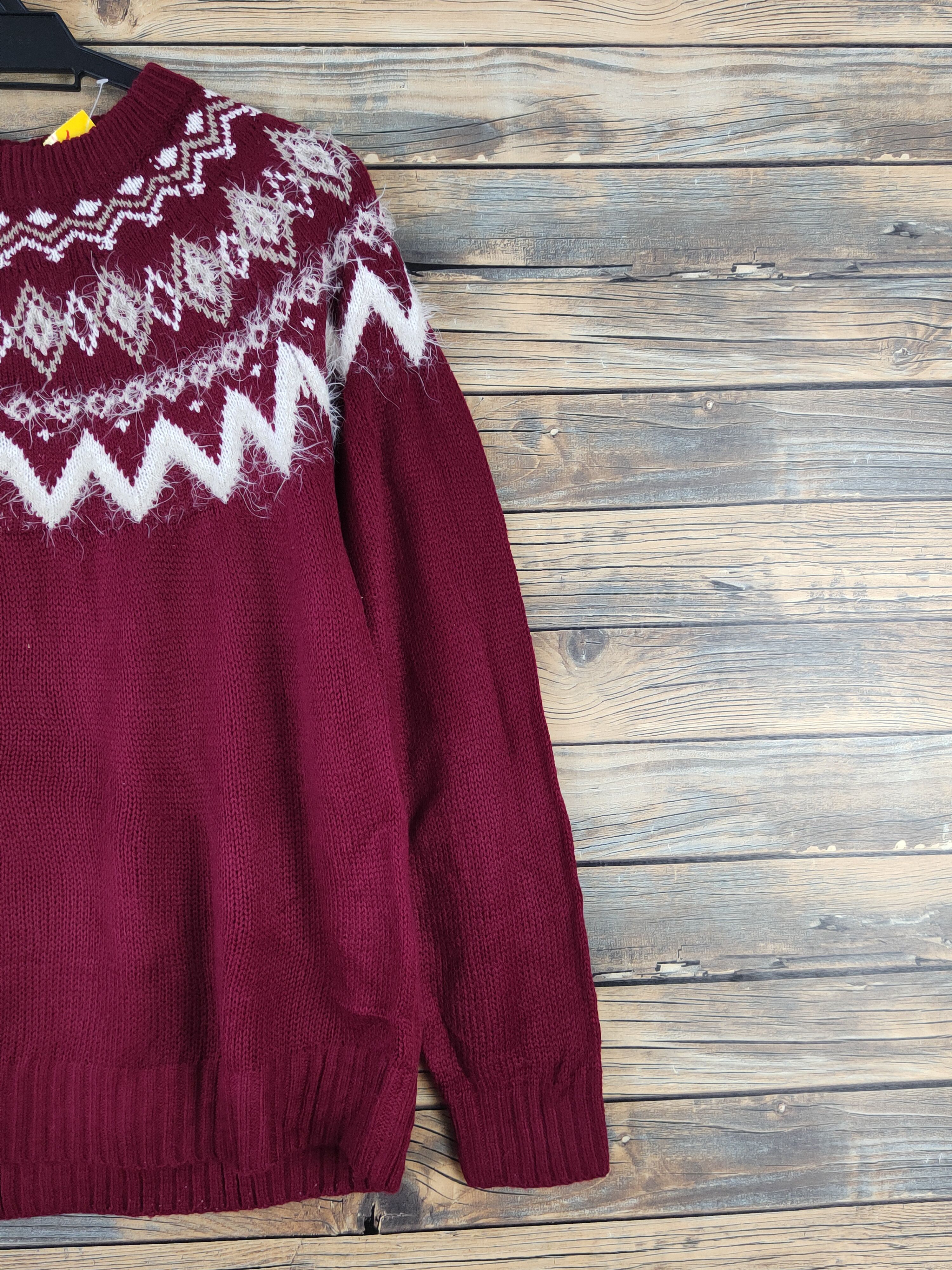 Homespun Knitwear × Japanese Brand × Vintage Glacier Maroon Knitwear Sweatshirts #W968 Size L / US 10 / IT 46 - 5 Thumbnail