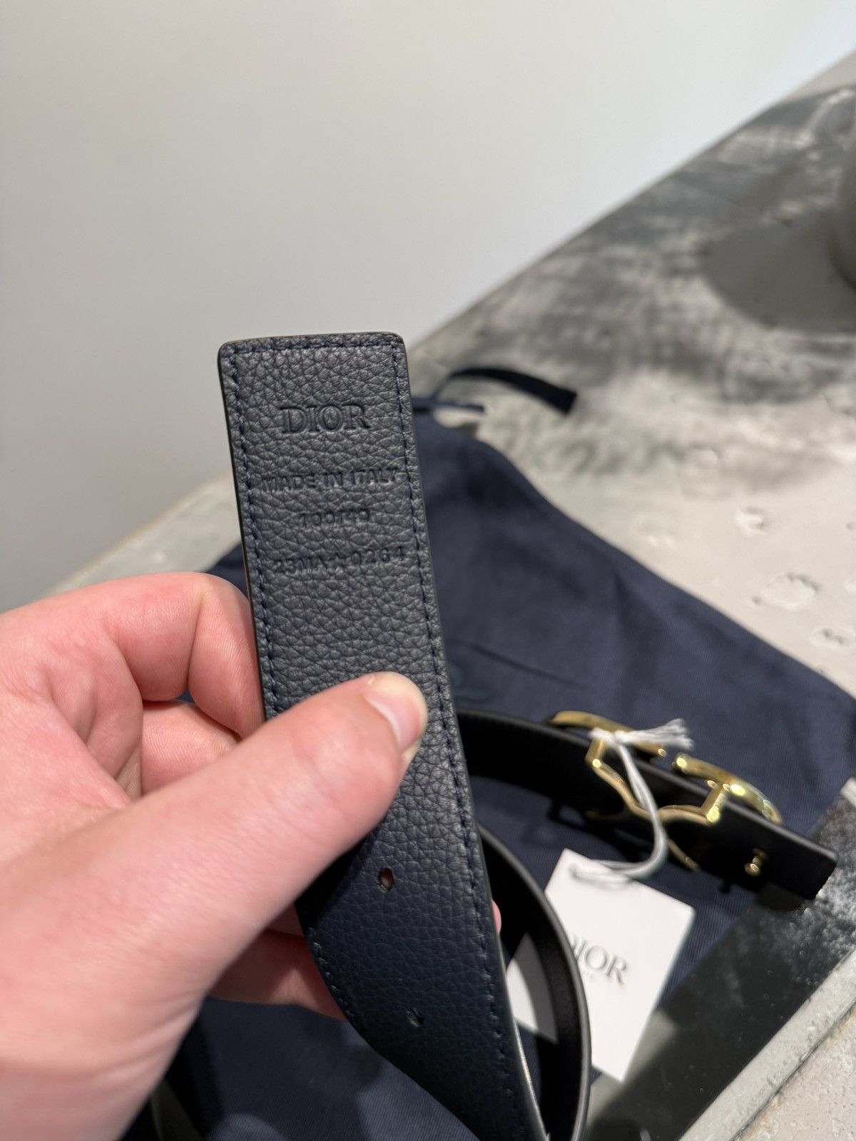 Dior BNWT Dior "CD" Reversibel belt Size 40 - 4 Thumbnail