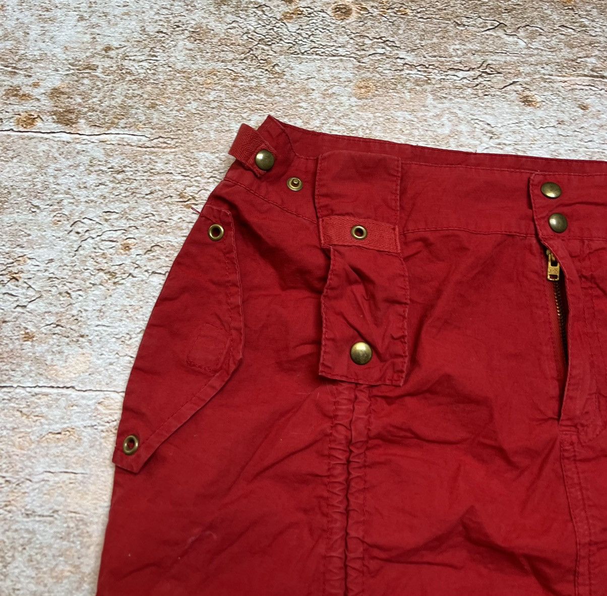 Japanese Brand × Vintage Vintage Japanese cargo mini skirt Size 28" / US 6 / IT 42 - 3 Thumbnail
