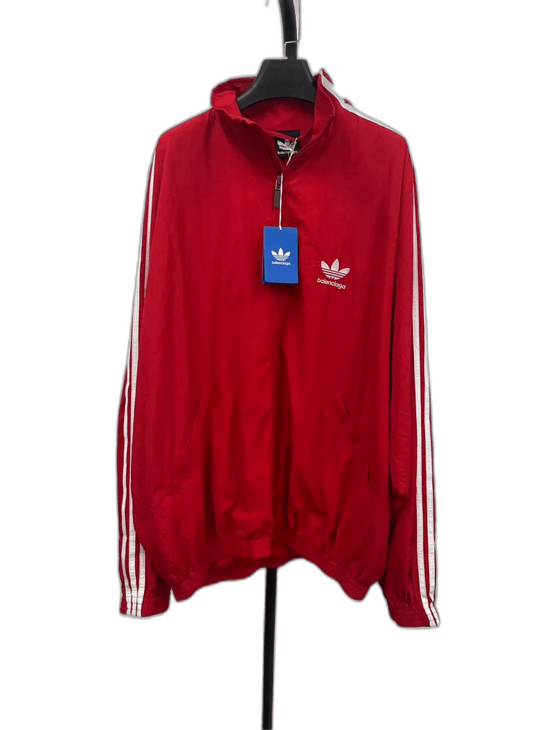 Balenciaga x adidas Red Zip Stripe Jacket