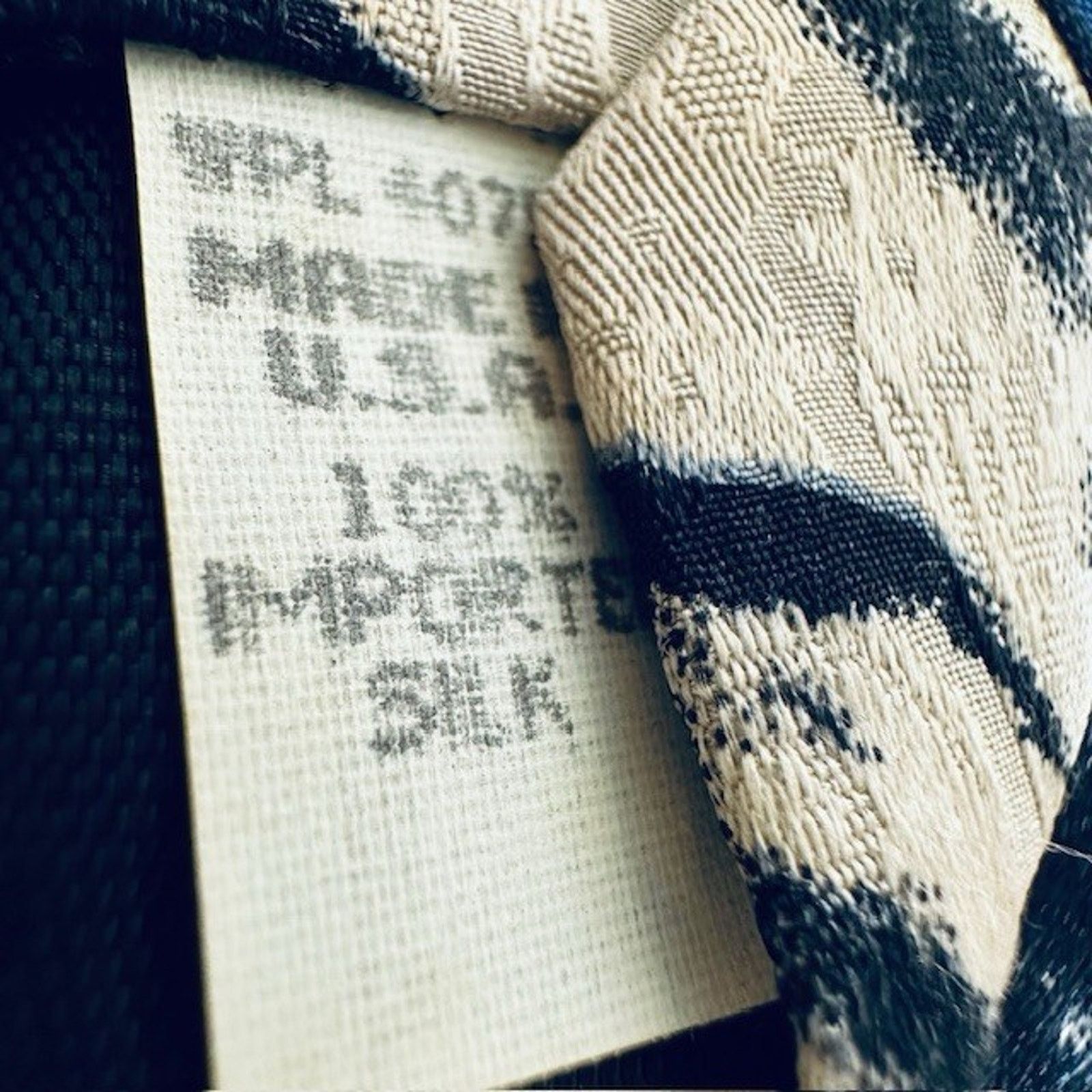 Other Endangered Species Tie Artic Polar Bears, Blk/White/Blu Silk Size ONE SIZE - 7 Thumbnail
