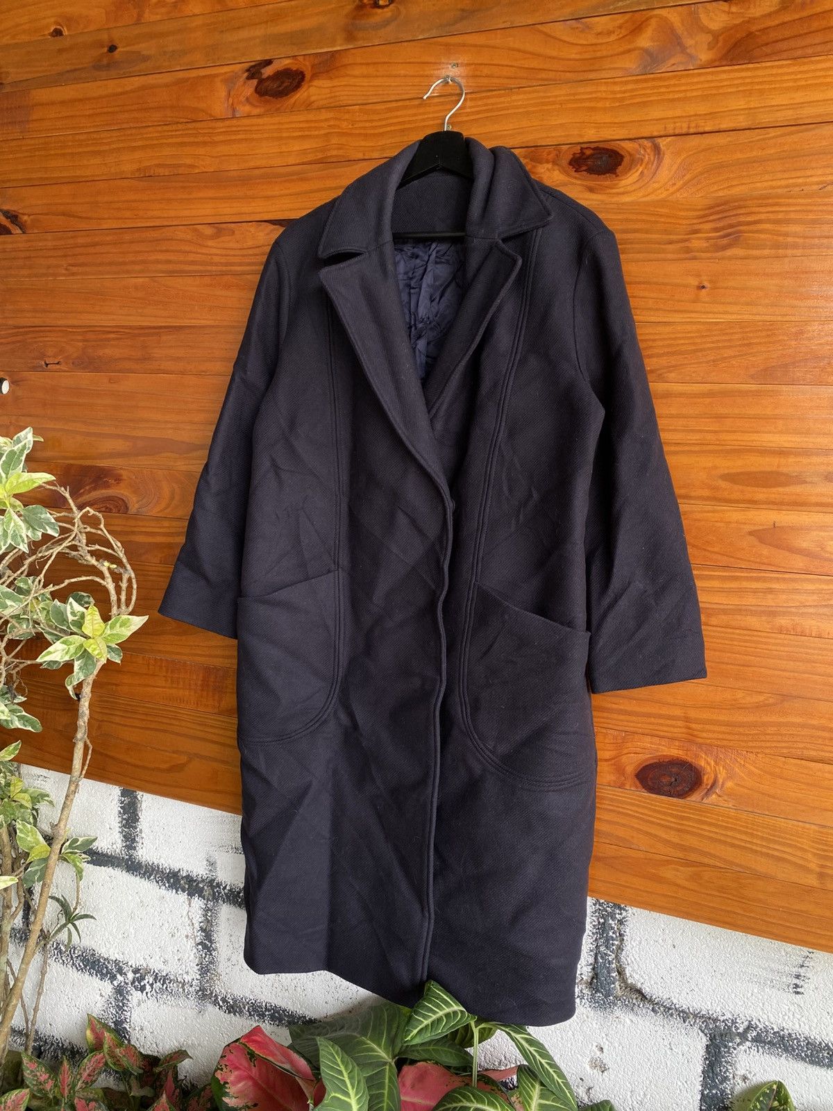 & Other Stories & Other Stories Long Wool Coat Minimal Tailored Winter Coat Size XS / US 0-2 / IT 36-38 - 4 Thumbnail