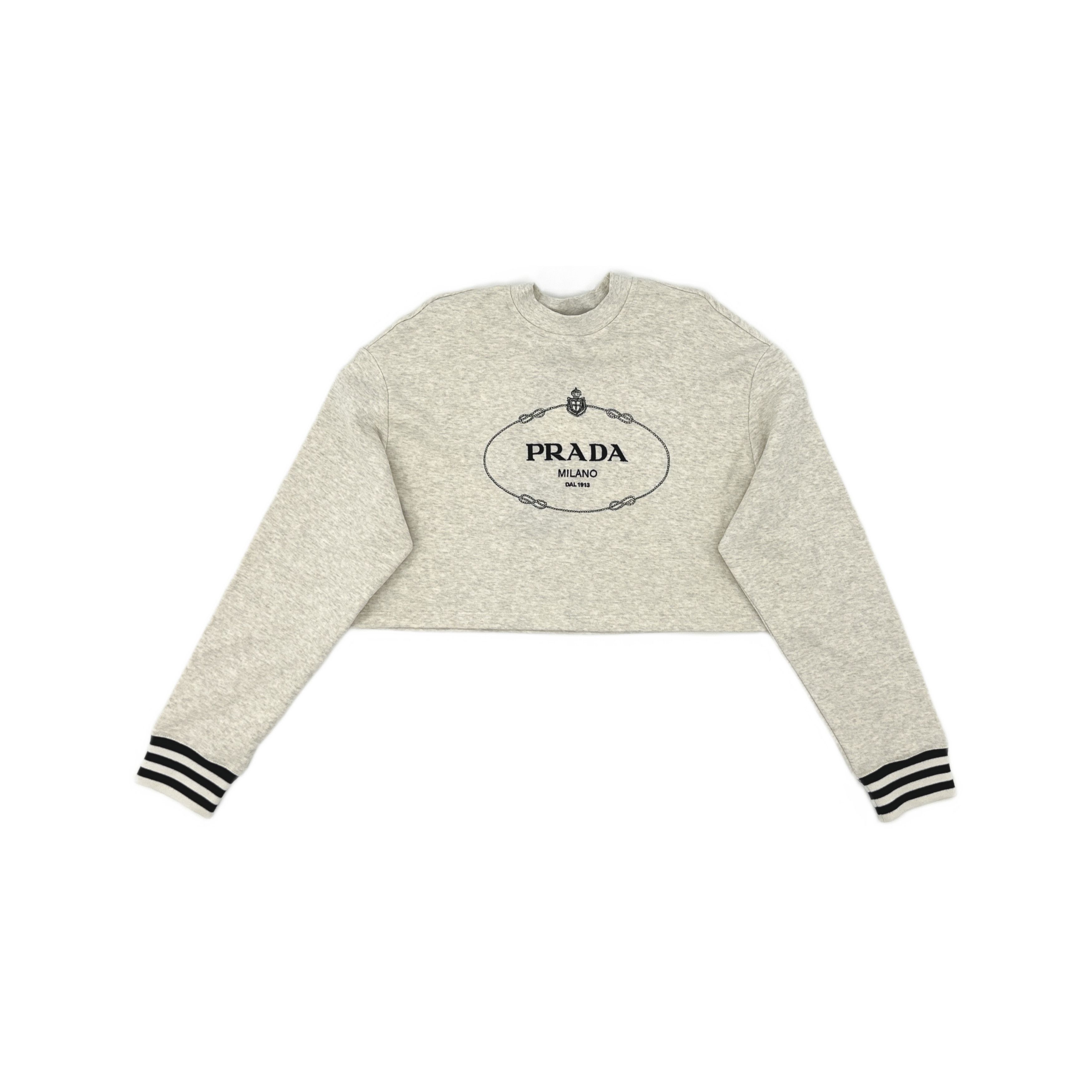 Prada Prada Logo Print Sweatshirt Size XS Size XS / US 0-2 / IT 36-38 - 1 Thumbnail