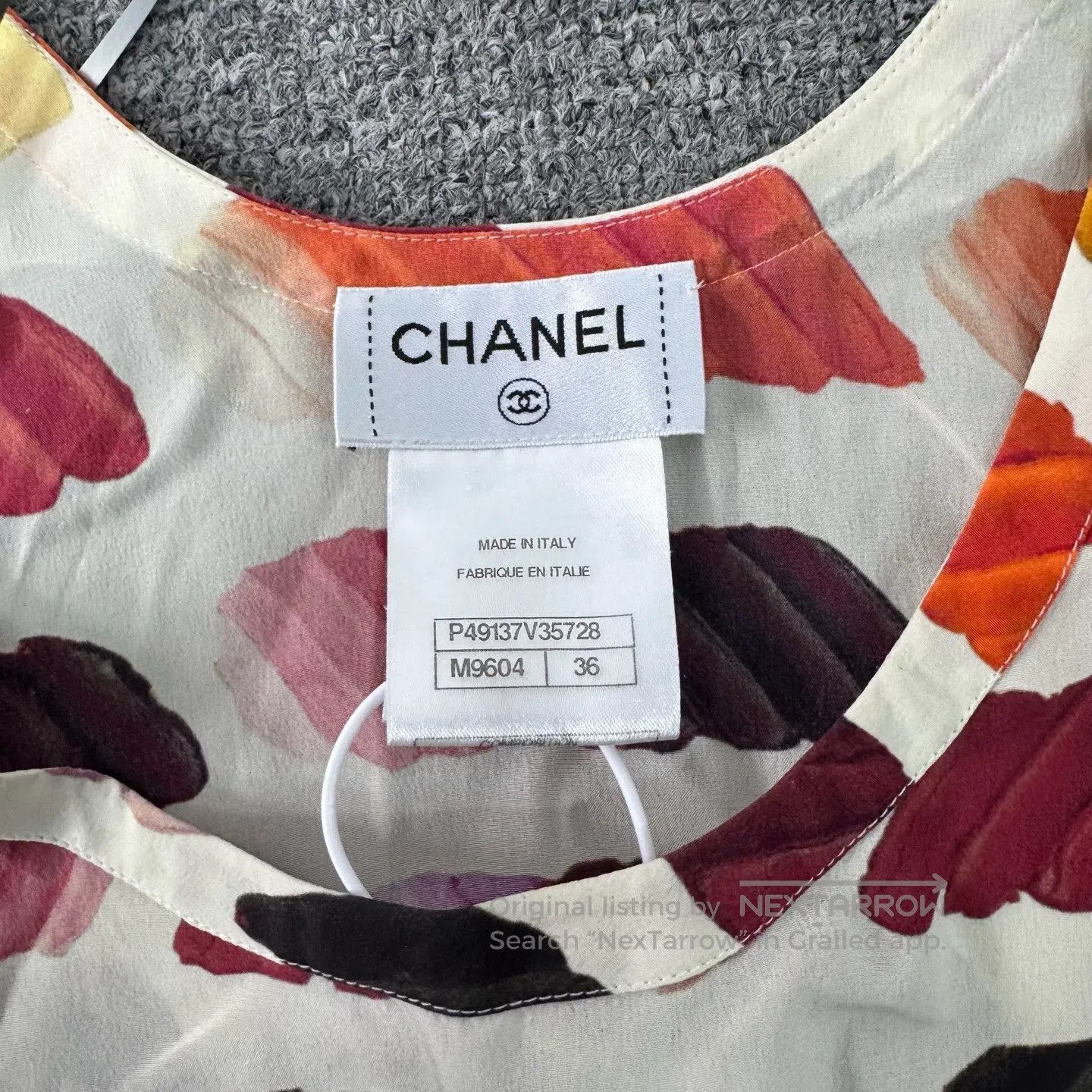 Chanel Chanel Anti-War Series: Colorful Silk Vest Dress| Size S / US 4 / IT 40 - 5 Thumbnail