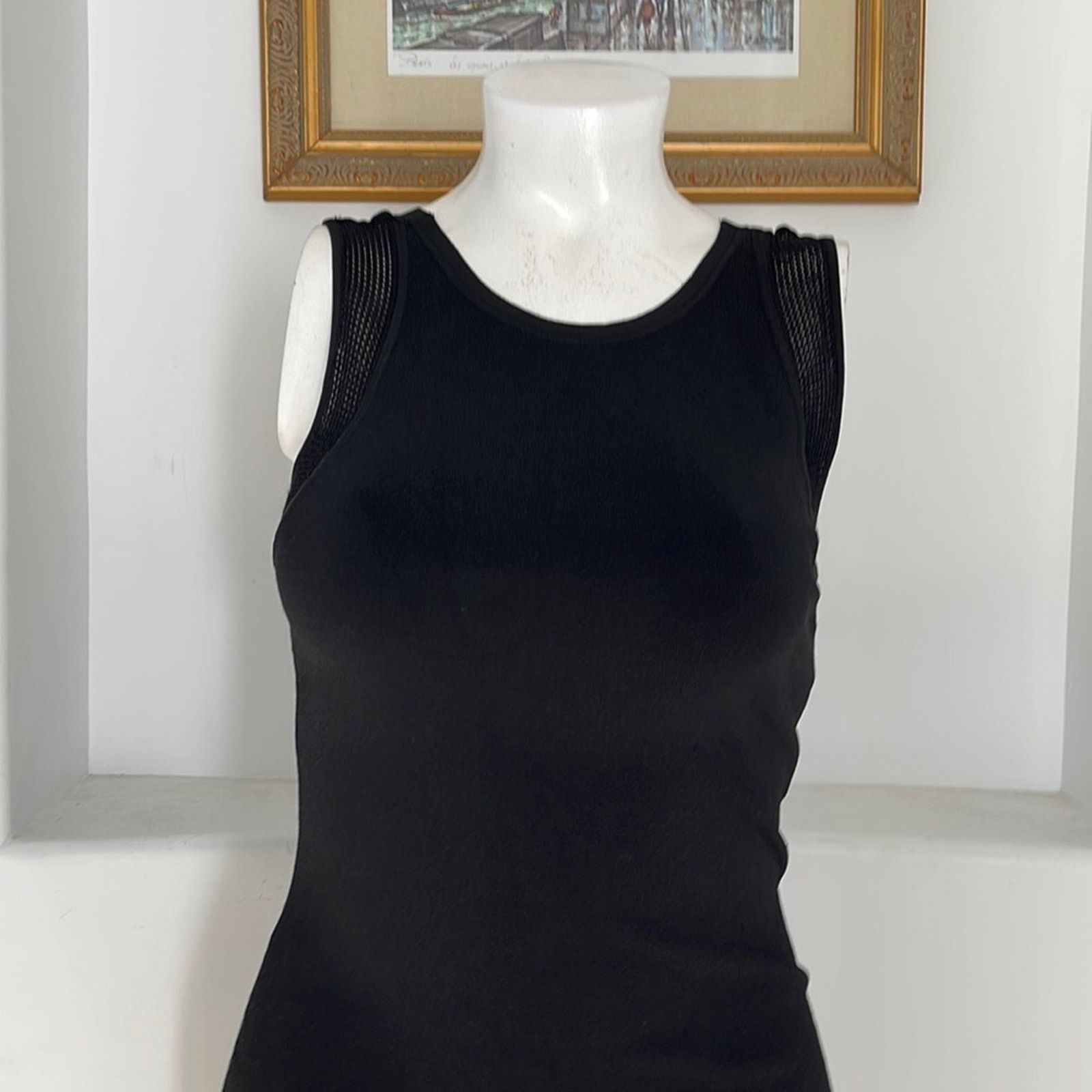 Diane von Furstenberg Diana Von Furstenberg “Moscow” Black Mini Bodycon Dress L Size L / US 10 / IT 46 - 6 Thumbnail