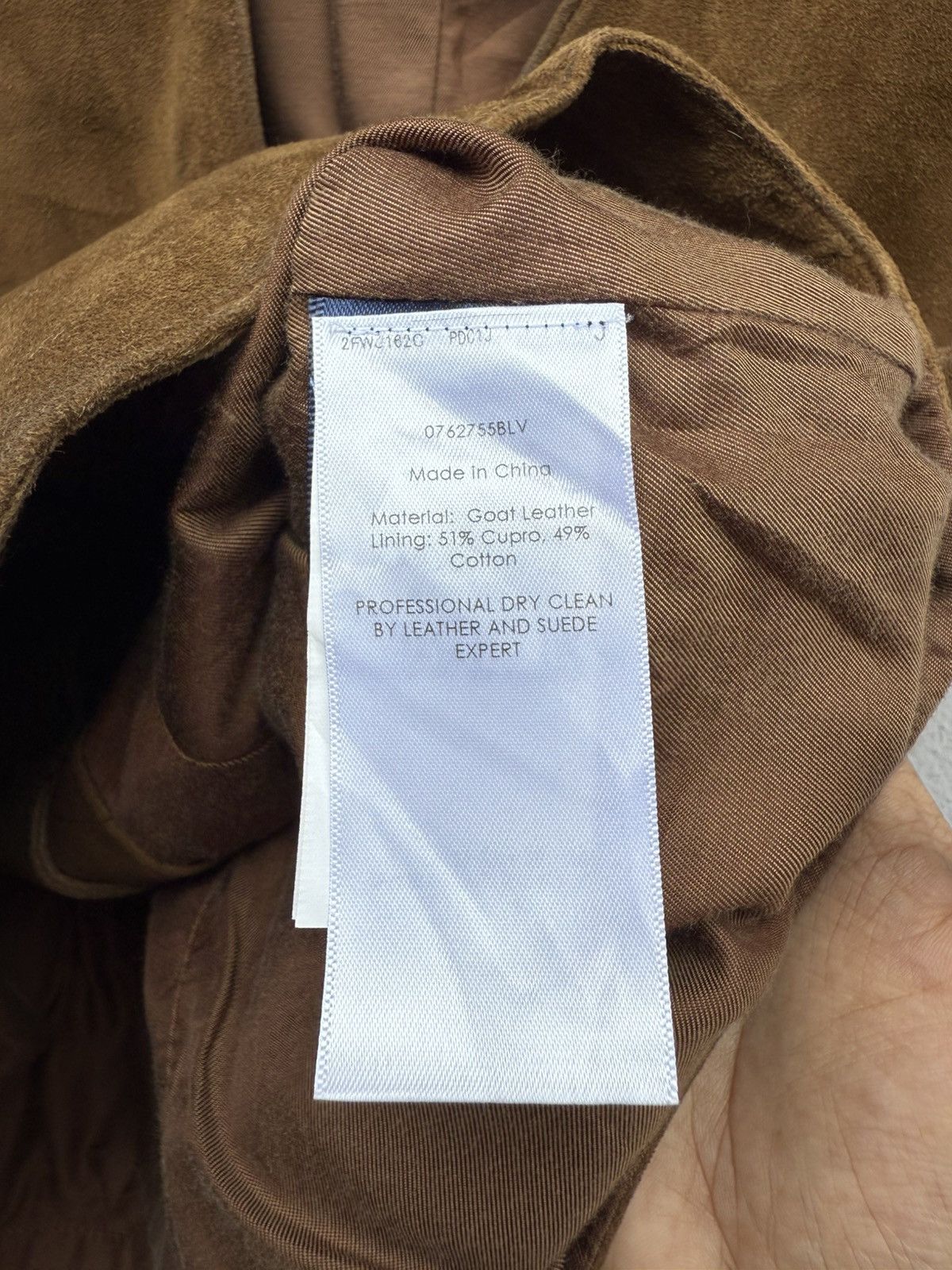 Ralph Lauren RALPH LAUREN Goat Suede Leather Brown Rugged Vest Size US XS / EU 42 / 0 - 11 Thumbnail