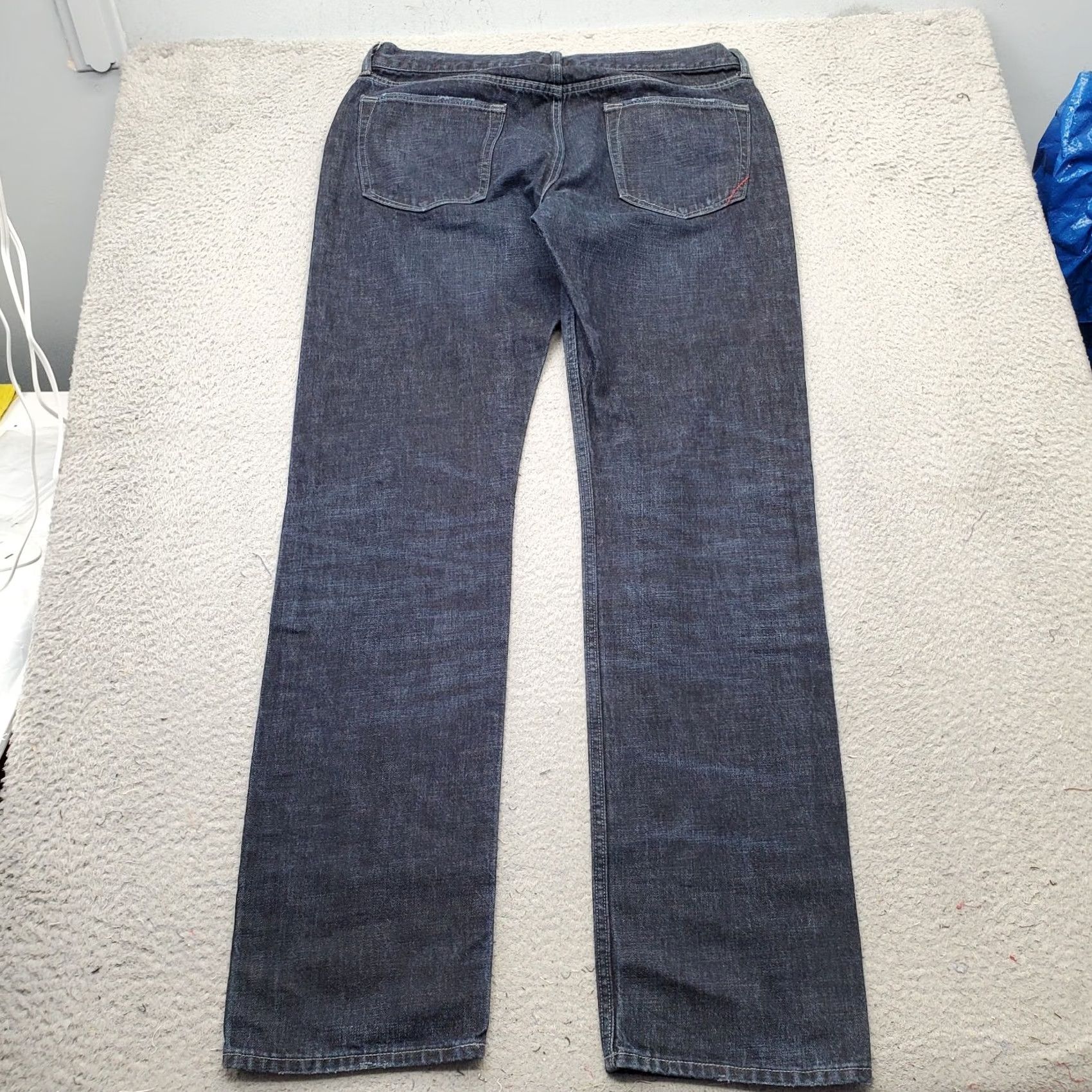 Banana Republic Banana Republic Jeans Mens 36x36 Blue Denim 5-Pocket Grunge Slim Straight Leg Jeans Mens Size 36 Blue Denim 5-Pocket Straight Leg Size US 36 / EU 52 - 2 Thumbnail