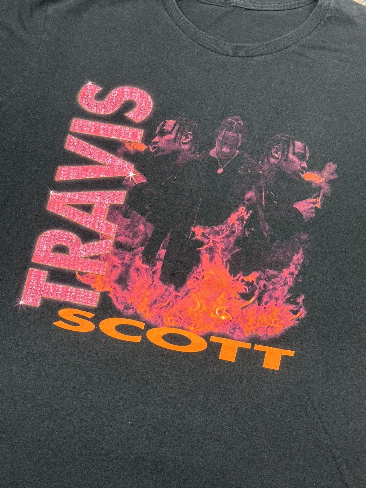 Rap Tees × Travis Scott Travis Scott Rodeo Fire T-Shirt Size US L / EU 52-54 / 3 - 2 Thumbnail