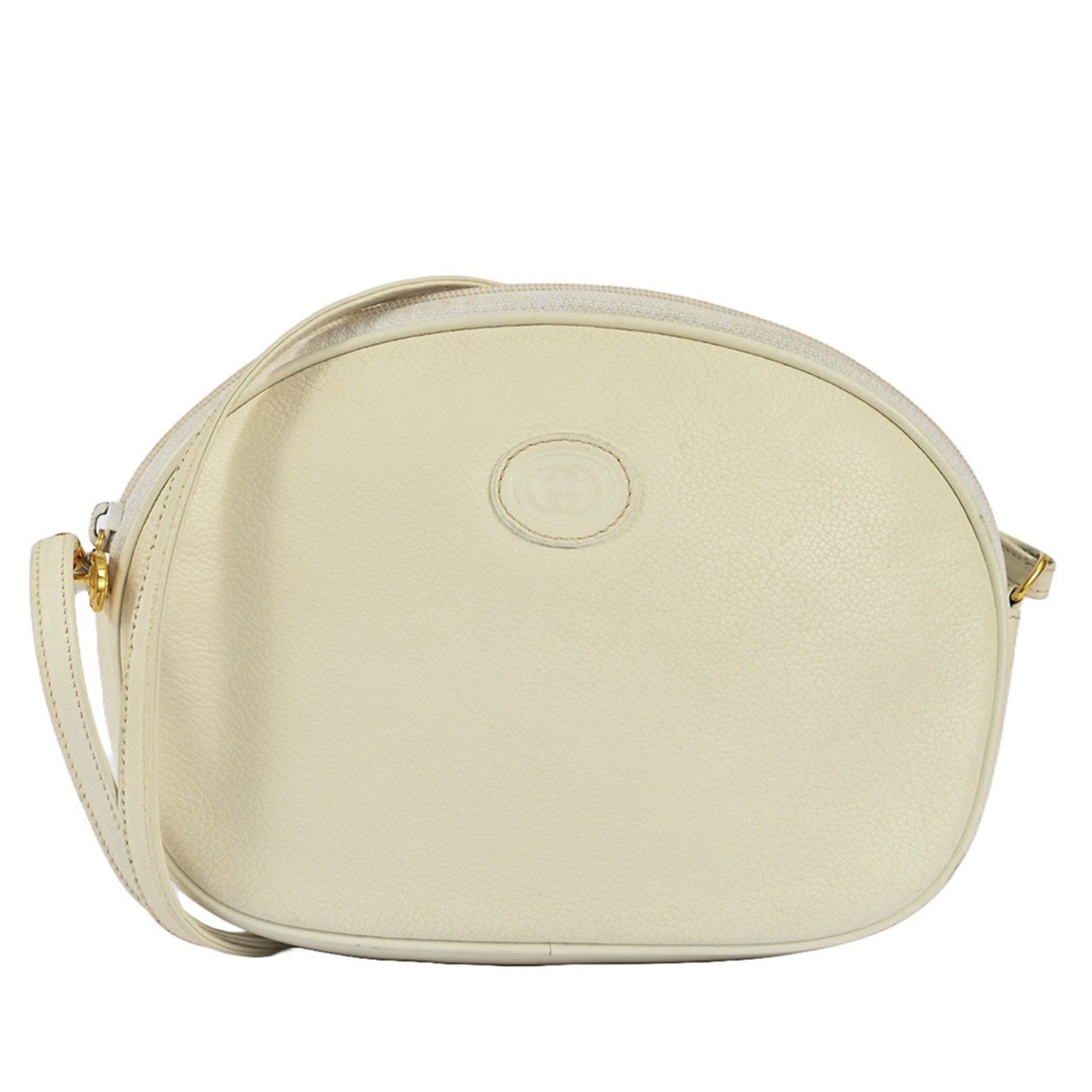 Gucci Old Pochette Shoulder Bag White 007・86・0094 Women's