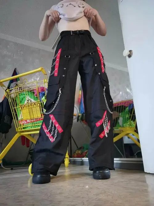 VIBE Gothic Cargo Pants Size US 30 / EU 46 - 2 Thumbnail