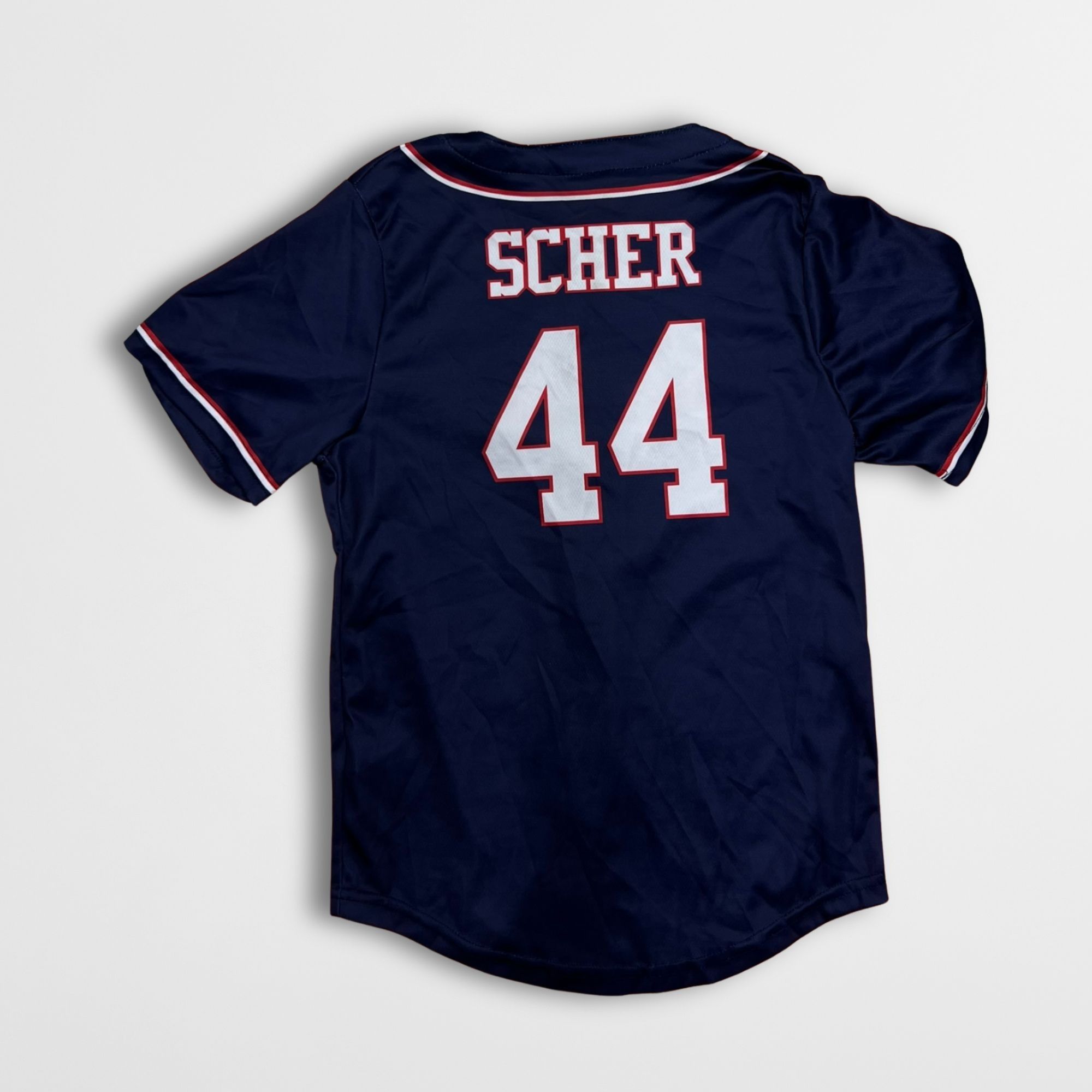 Other T'ם Resto Athlete Jersey – Barrels #44 Scher – Blue & White Size US S / EU 44-46 / 1 - 5 Thumbnail