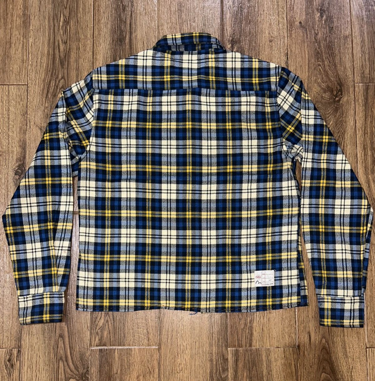 Evisu Evisu Cropped Plaid Check Flannel Shirt Size M / US 6-8 / IT 42-44 - 2 Thumbnail