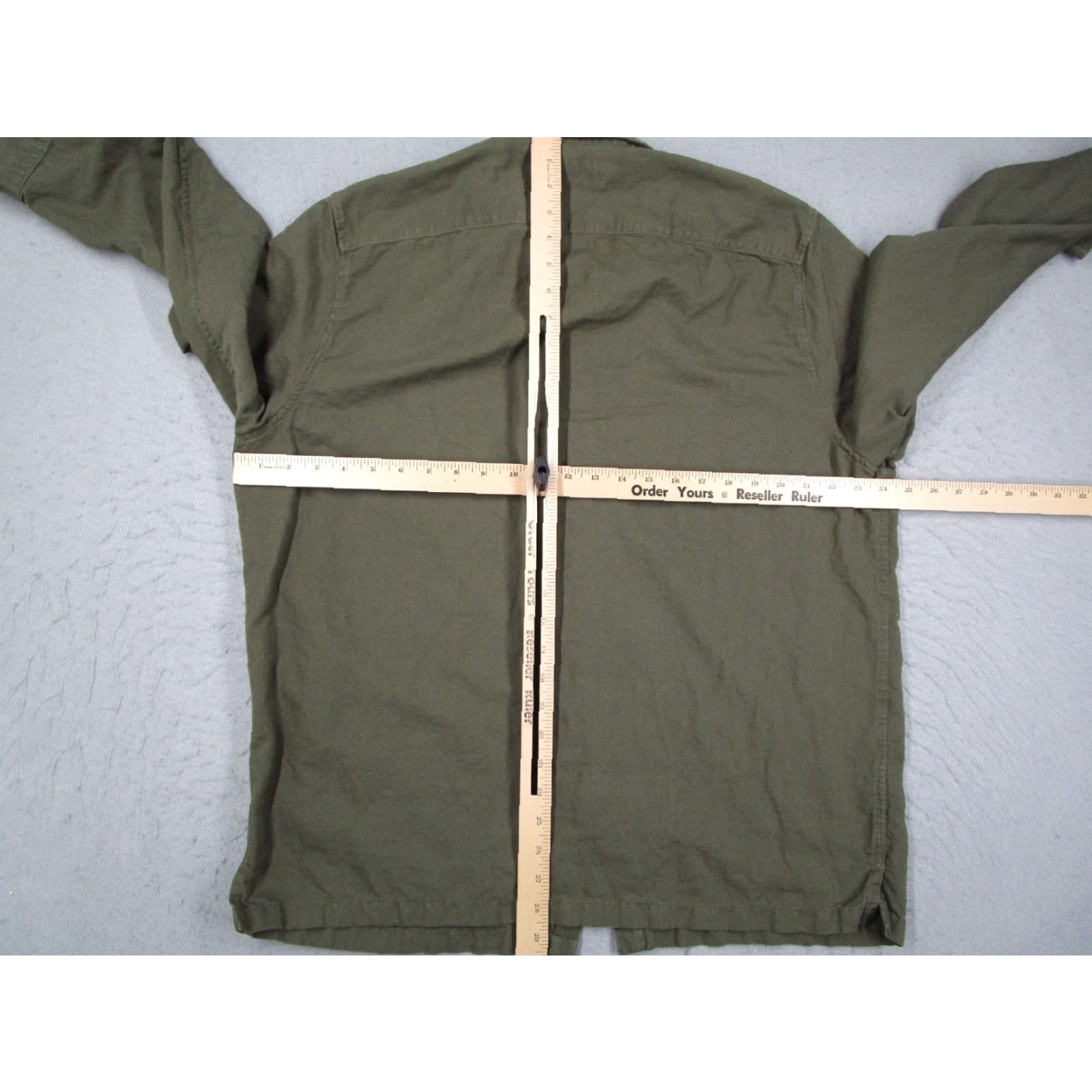Abercrombie & Fitch Abercrombie & Fitch Shirt Mens 2XL Green Linen Button-Up Long Sleeve Casual Workwear Travel Bohemian 90s? Size US XXL / EU 58 / 5 - 4 Thumbnail