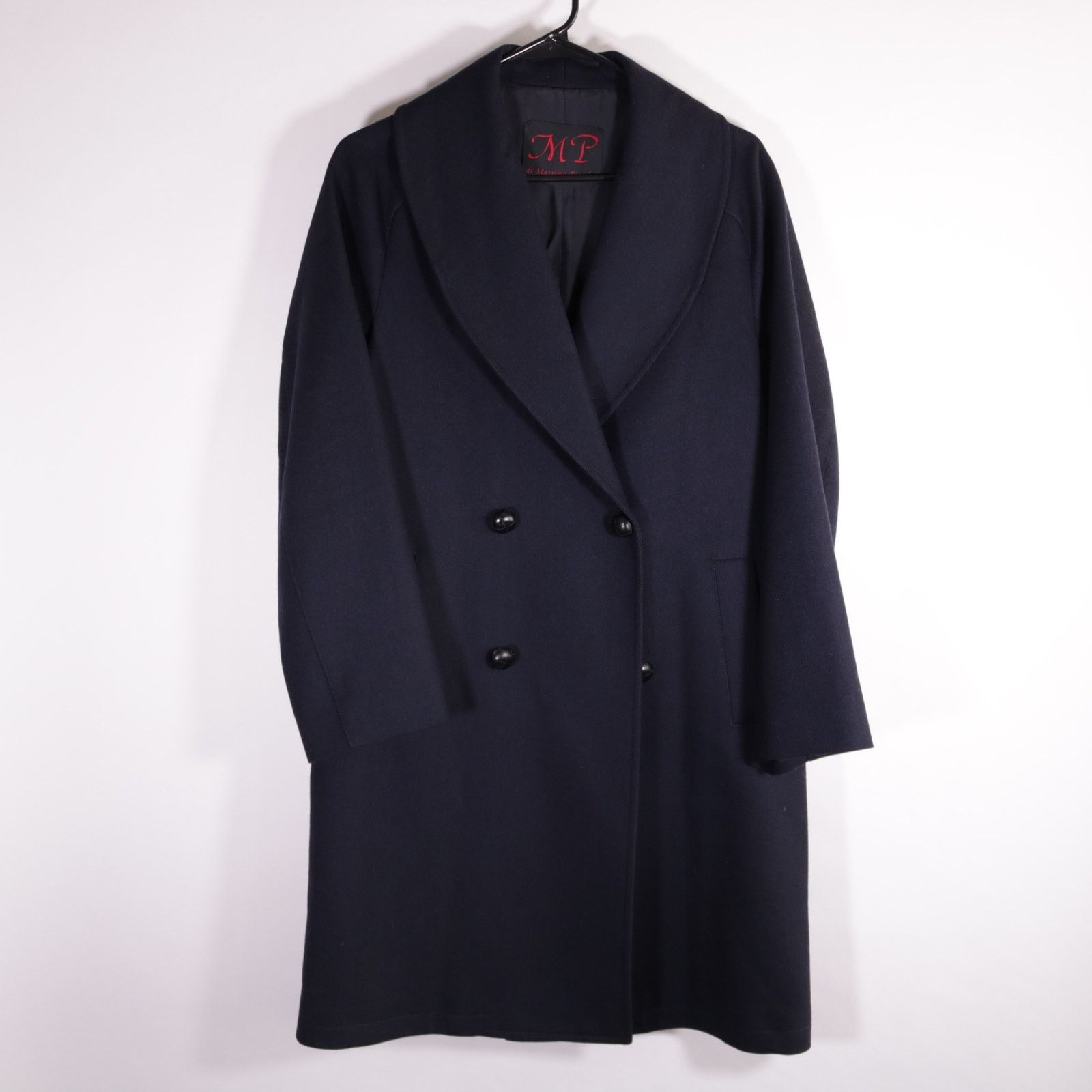 MP Massimo Piombo MP Massimo Piombo Wool Double Breasted Coat Jacket 46 Small Size US S / EU 44-46 / 1 - 1 Thumbnail