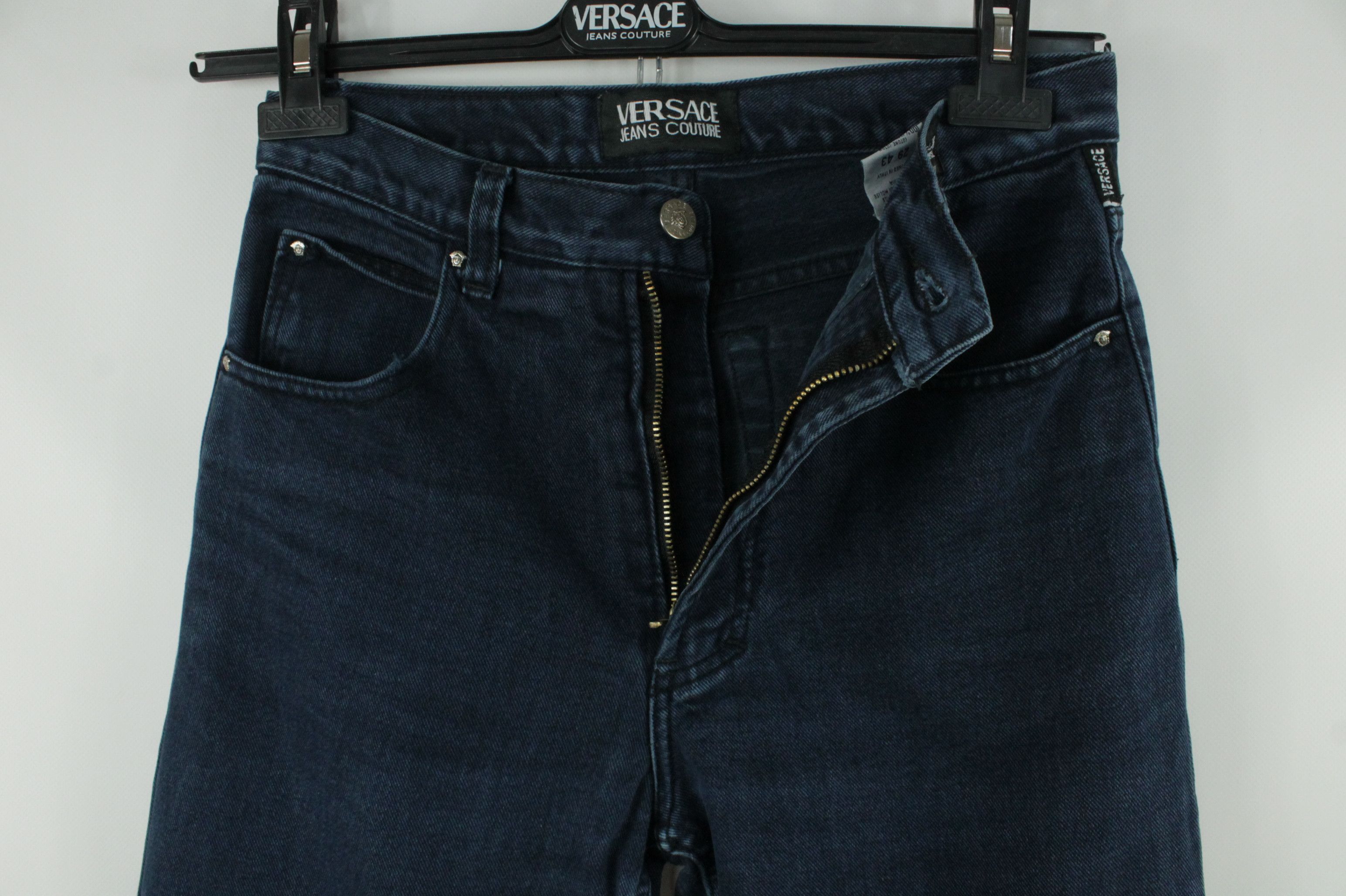 Versace Jeans Couture Vintage Versace Jeans Couture Blue Denim Jeans Size US 29 - 3 Thumbnail