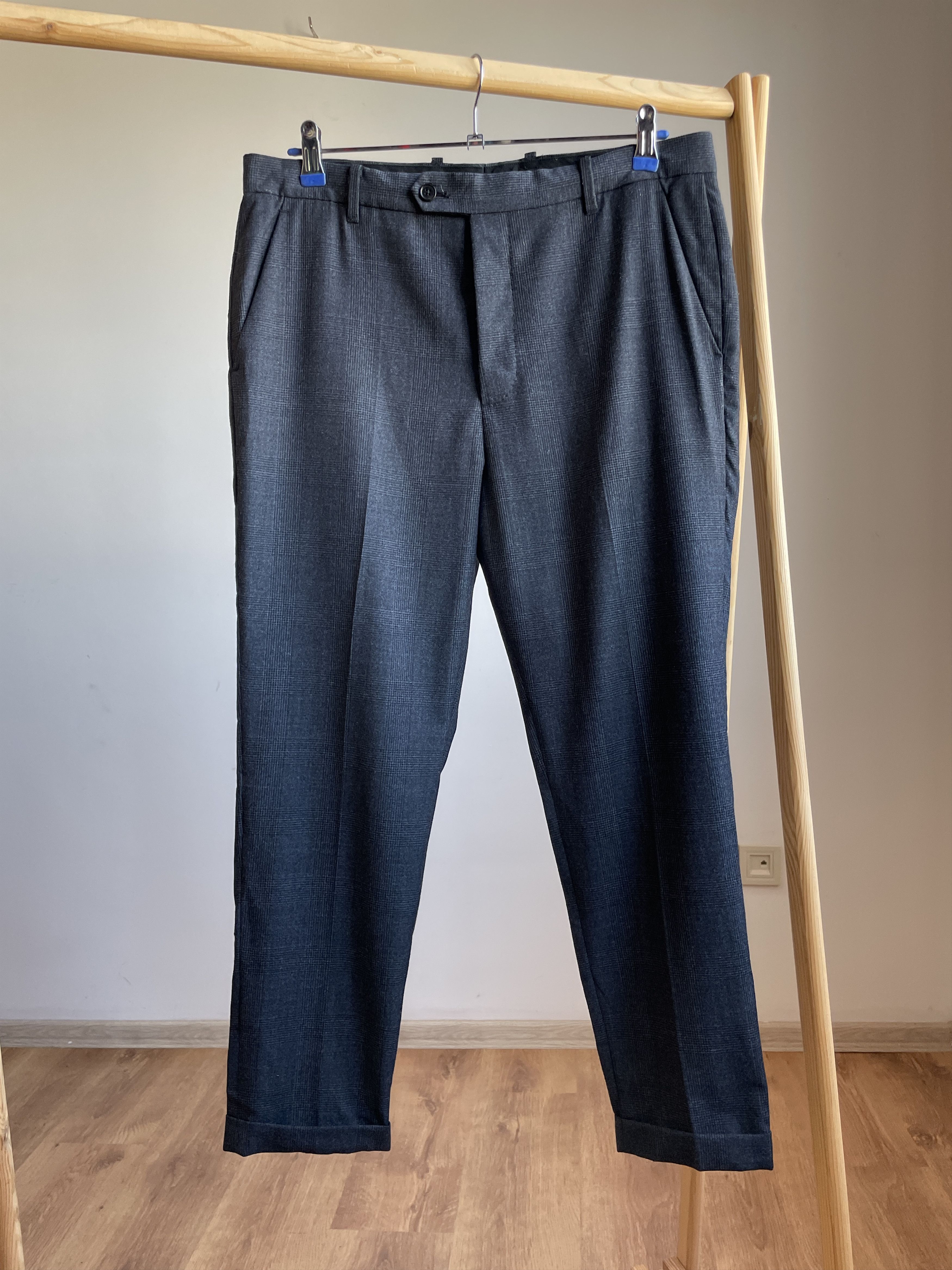 Allsaints Allsaints Check Wool Dayton Cropped Dress Trousers Size 32 Size US 32 / EU 48 - 1 Thumbnail