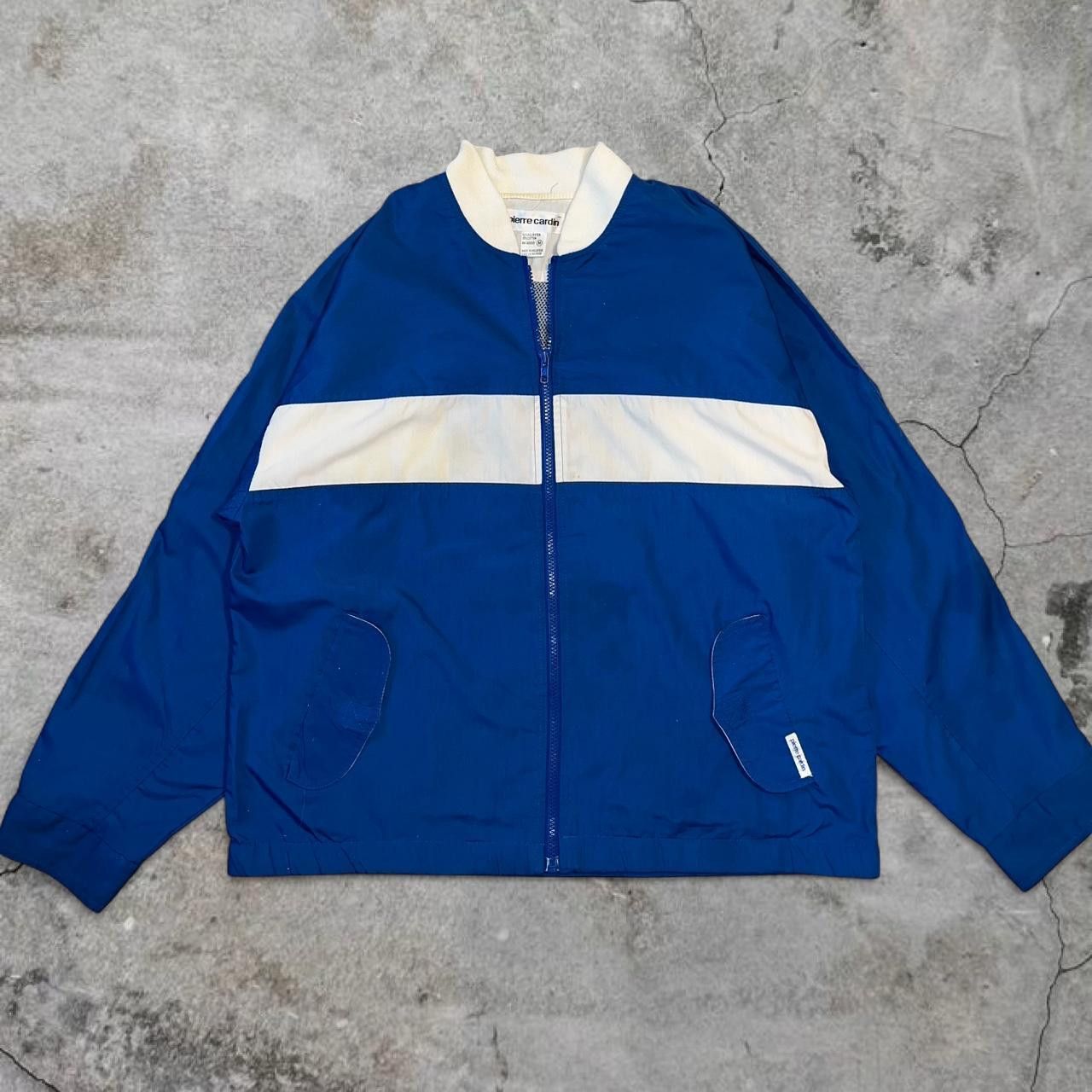 Pierre Cardin Vintage Pierre Cardin Track Jacket Blue White Size M Size US M / EU 48-50 / 2 - 1 Thumbnail