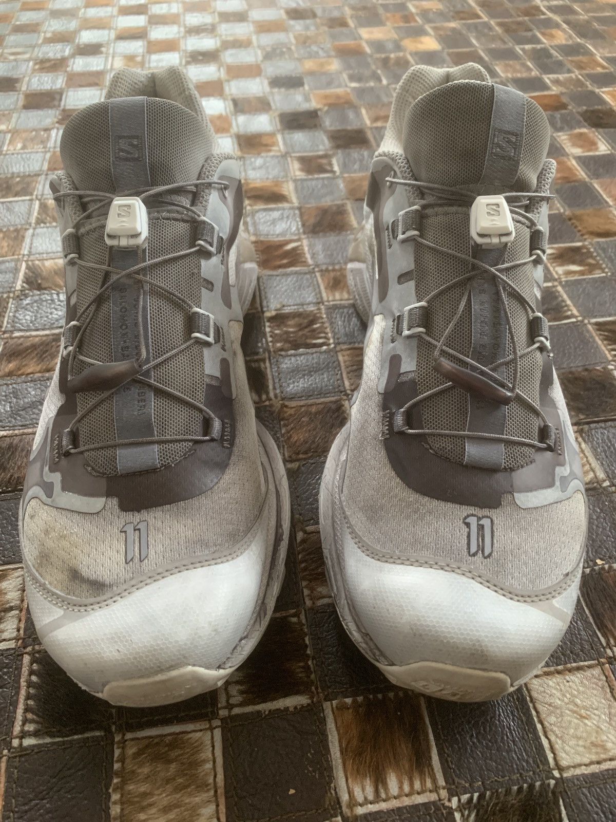 11 By Boris Bidjan Saberi Salomon Edition Bamba 5 Sneakers - Light Grey (Size 12) Size US 12 / EU 45 - 9 Thumbnail
