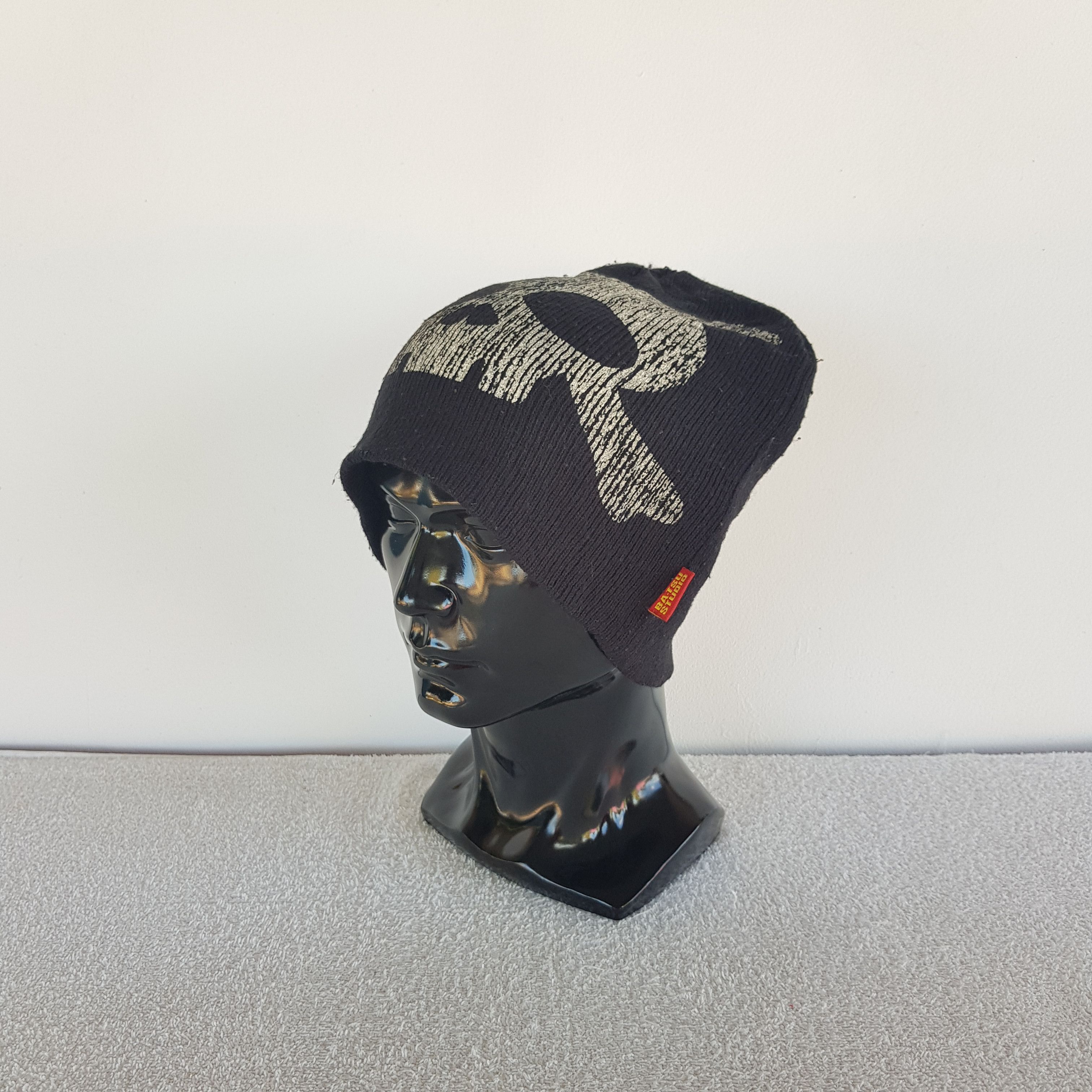 Japanese Brand Vintage Y2K Skulls Beanie Batsu Japanese Snow Caps Hats. Size ONE SIZE - 1 Thumbnail
