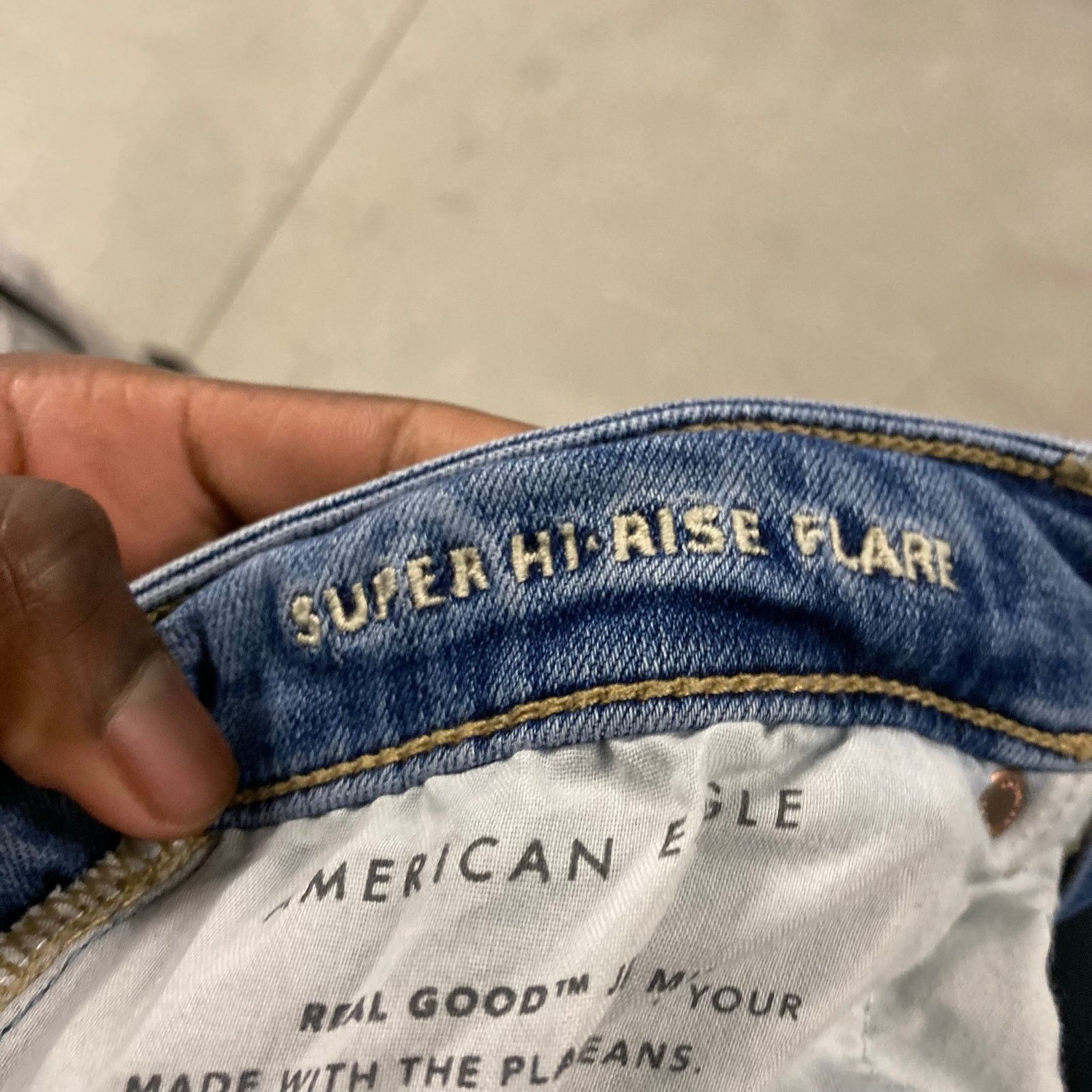 American Eagle Outfitters Y2k high rise American eagle flare bootcut jeans 28x30 Size 28" / US 6 / IT 42 - 5 Thumbnail
