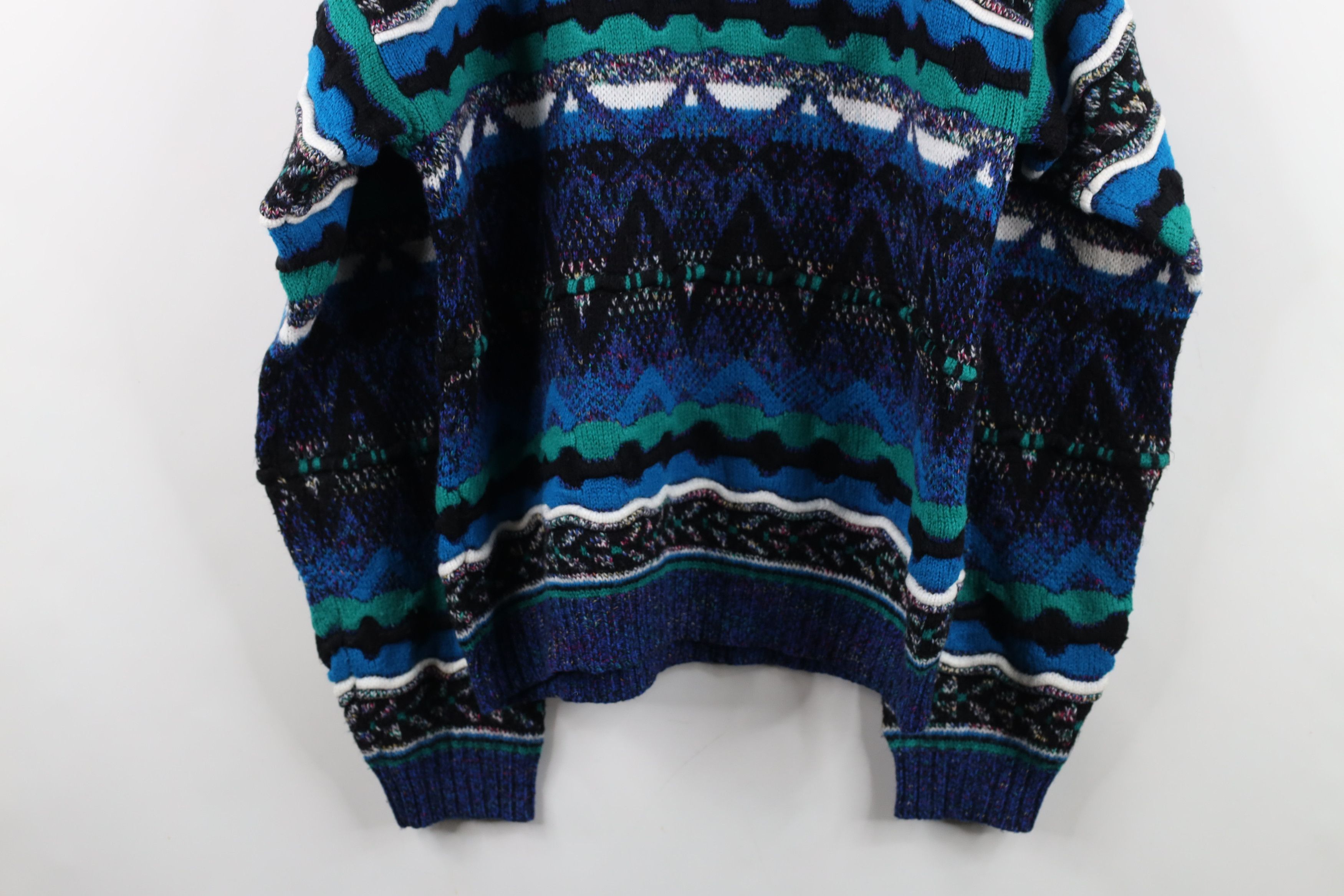 Vintage Vintage 90s Coogi Style Rainbow Knit Crewneck Sweater Size US M / EU 48-50 / 2 - 9 Thumbnail