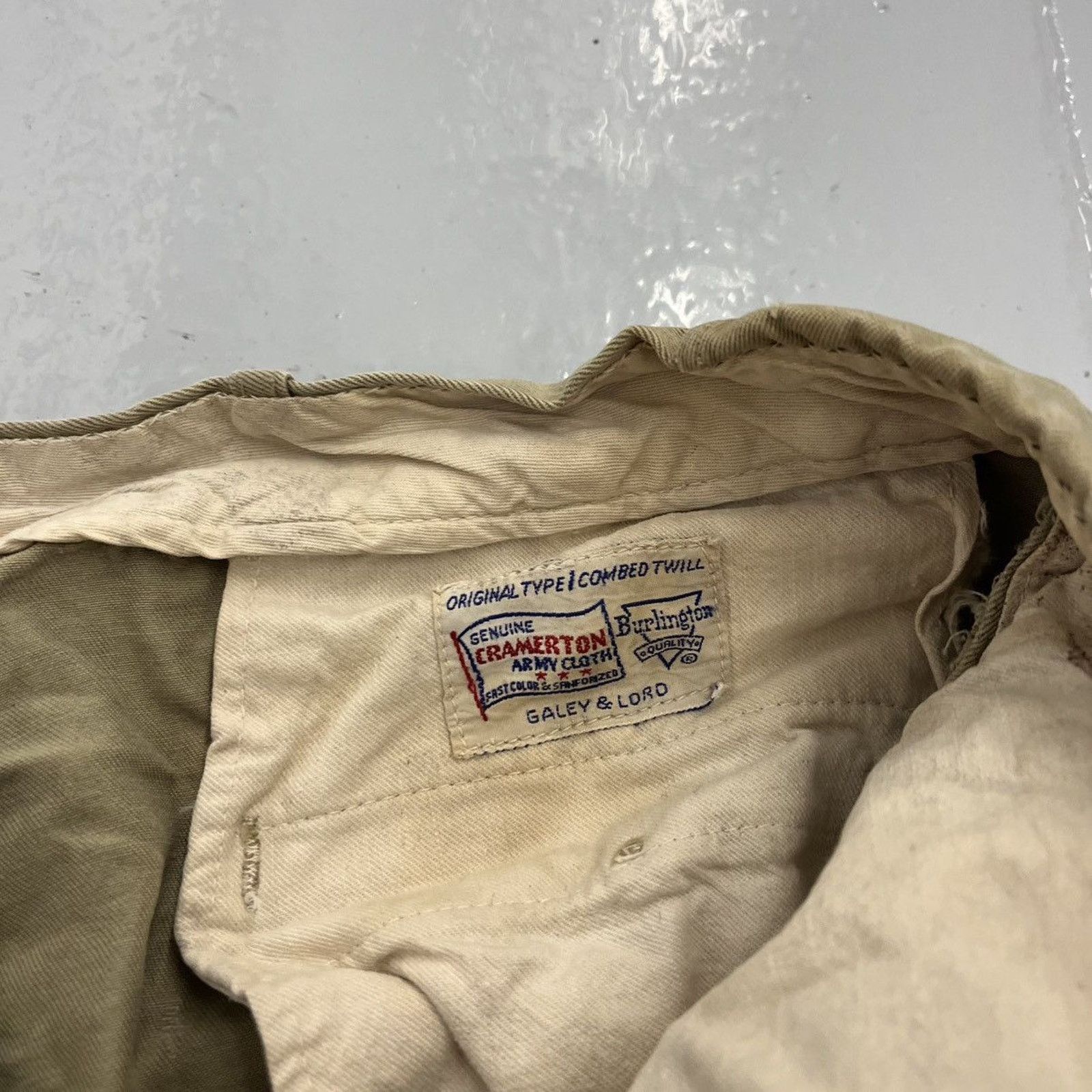 Other Vintage 50s Burlington Tan Sanforized Sail Cloth Chino 38x32 Size US 38 / EU 54 - 5 Thumbnail