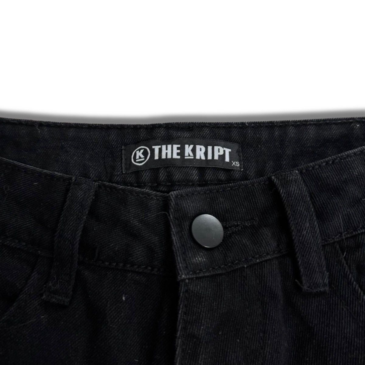 THE KRIPT THE KRIPT Pixely Cargo Jeans Black Size 26" / US 2 / IT 38 - 4 Thumbnail