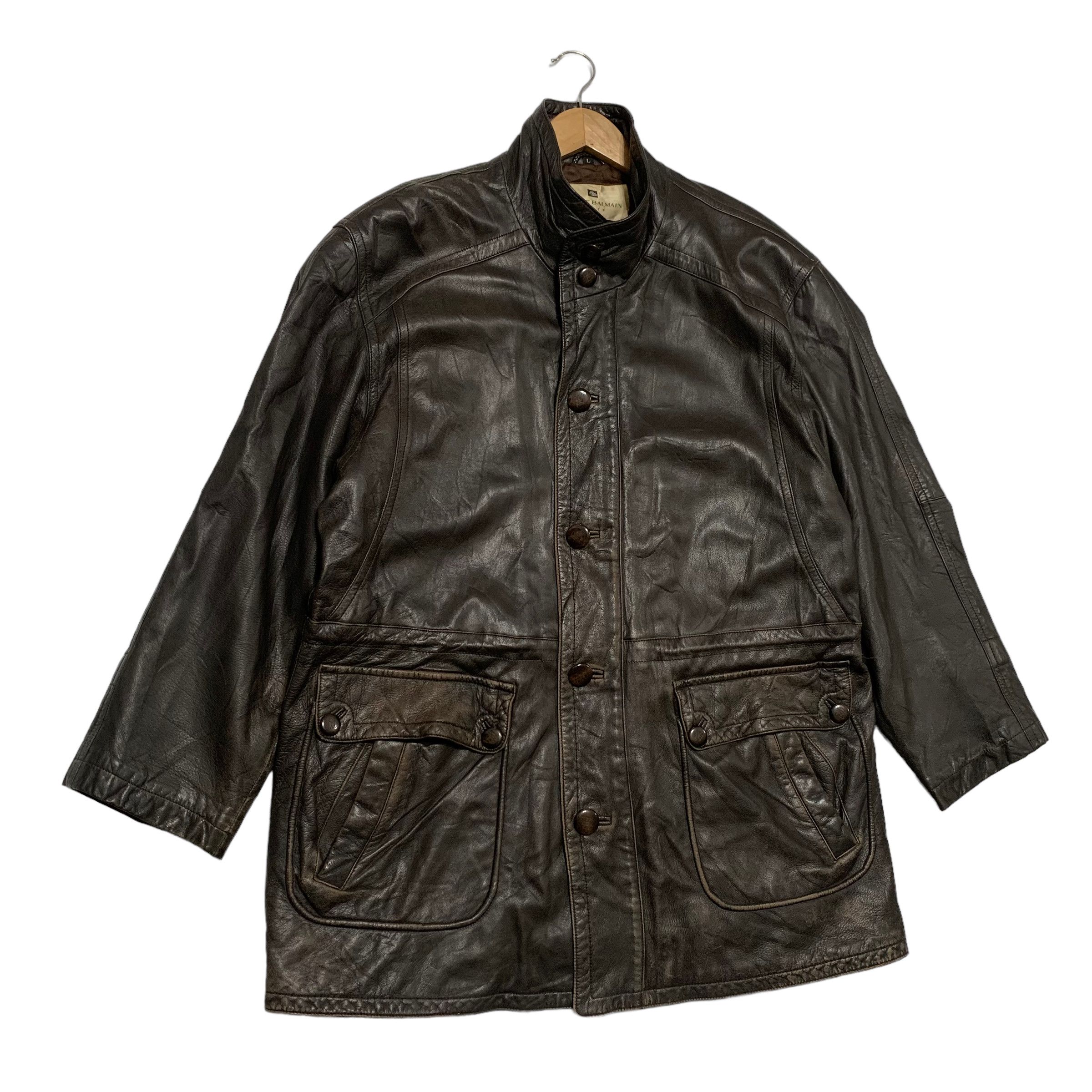 Pierre Balmain Pierre Balmain Leather Jacket Size US L / EU 52-54 / 3 - 3 Thumbnail
