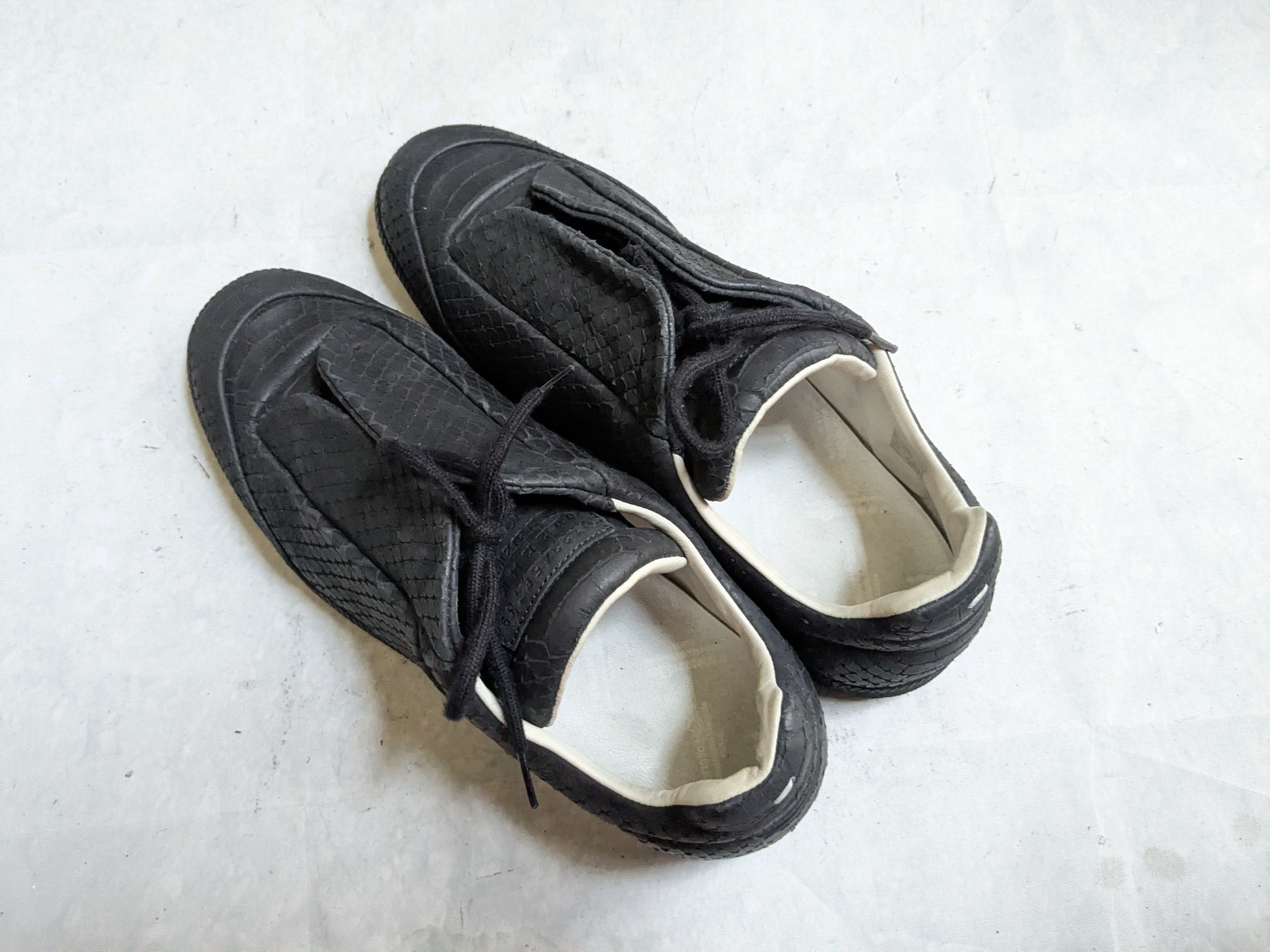Maison Margiela Maison Margiela Future Black 13 46 Low Tops Snake Leather Size US 13 / EU 46 - 15 Thumbnail