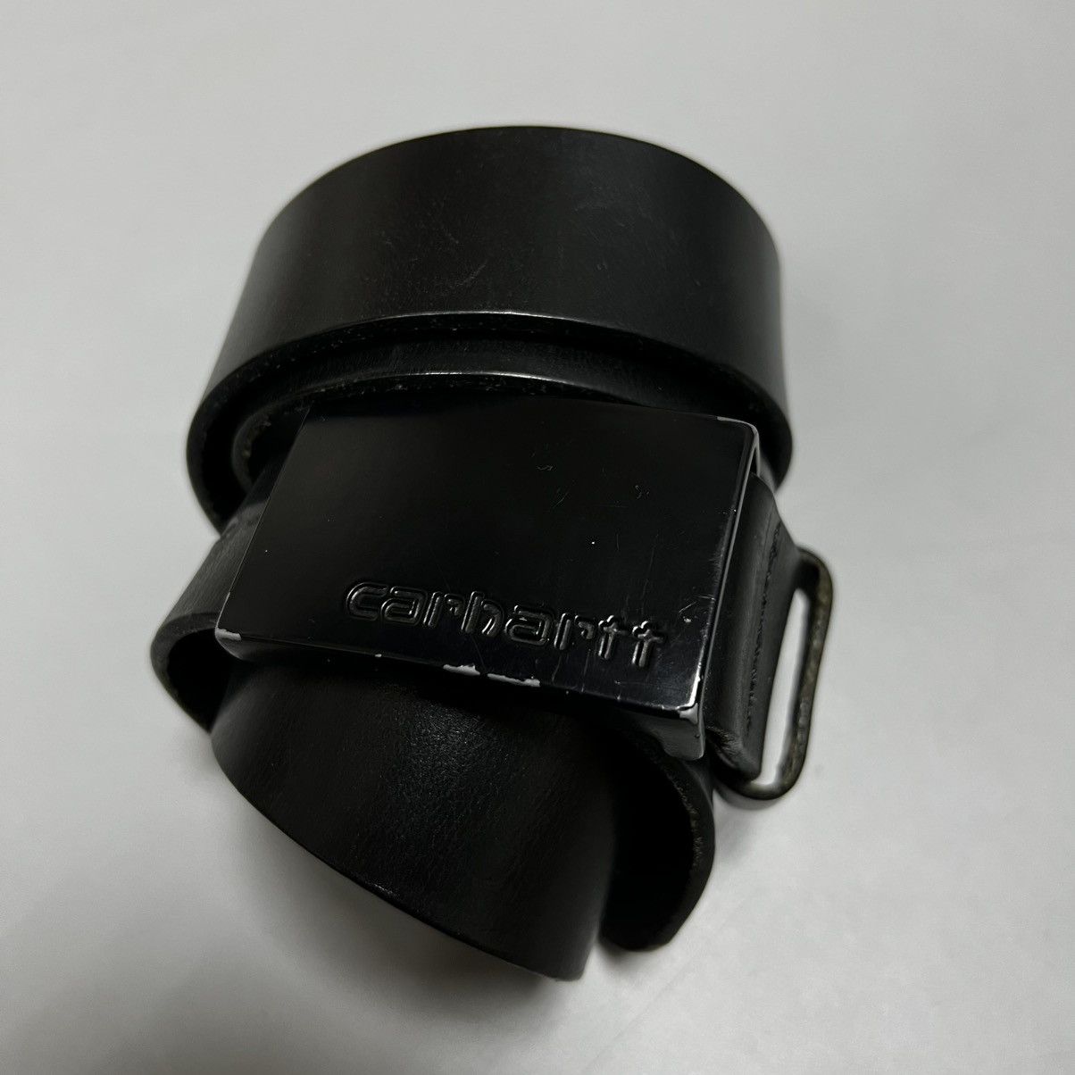 Carhartt Carhartt Leather Belt Vintage Black Size ONE SIZE - 1 Thumbnail