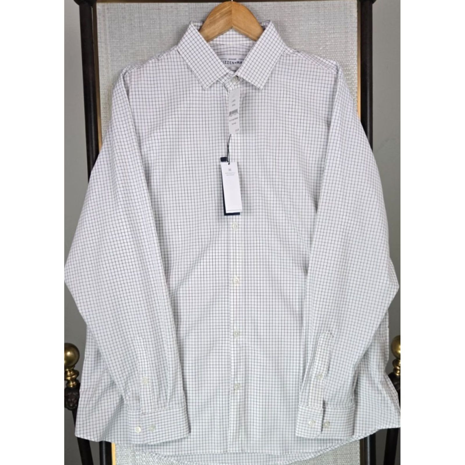 Mizzen+Main Mizzen+Main Leeward New 25 Mens XL Performance Button Front Shirt Graph Check Size US XL / EU 56 / 4 - 2 Thumbnail