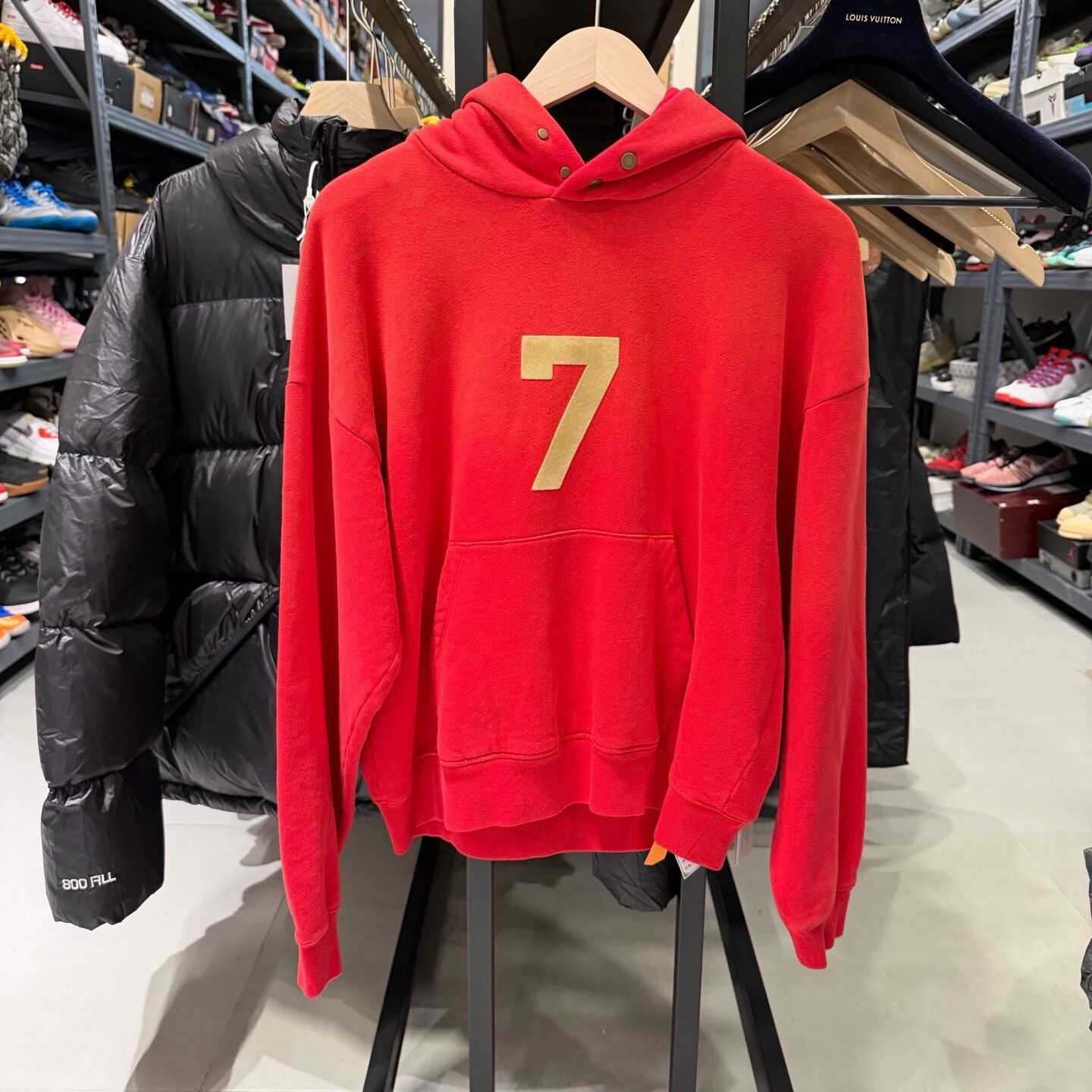 Fear of God Fear of God 7th Season Vintage Red Hoodie Size US XS / EU 42 / 0 - 1 Thumbnail