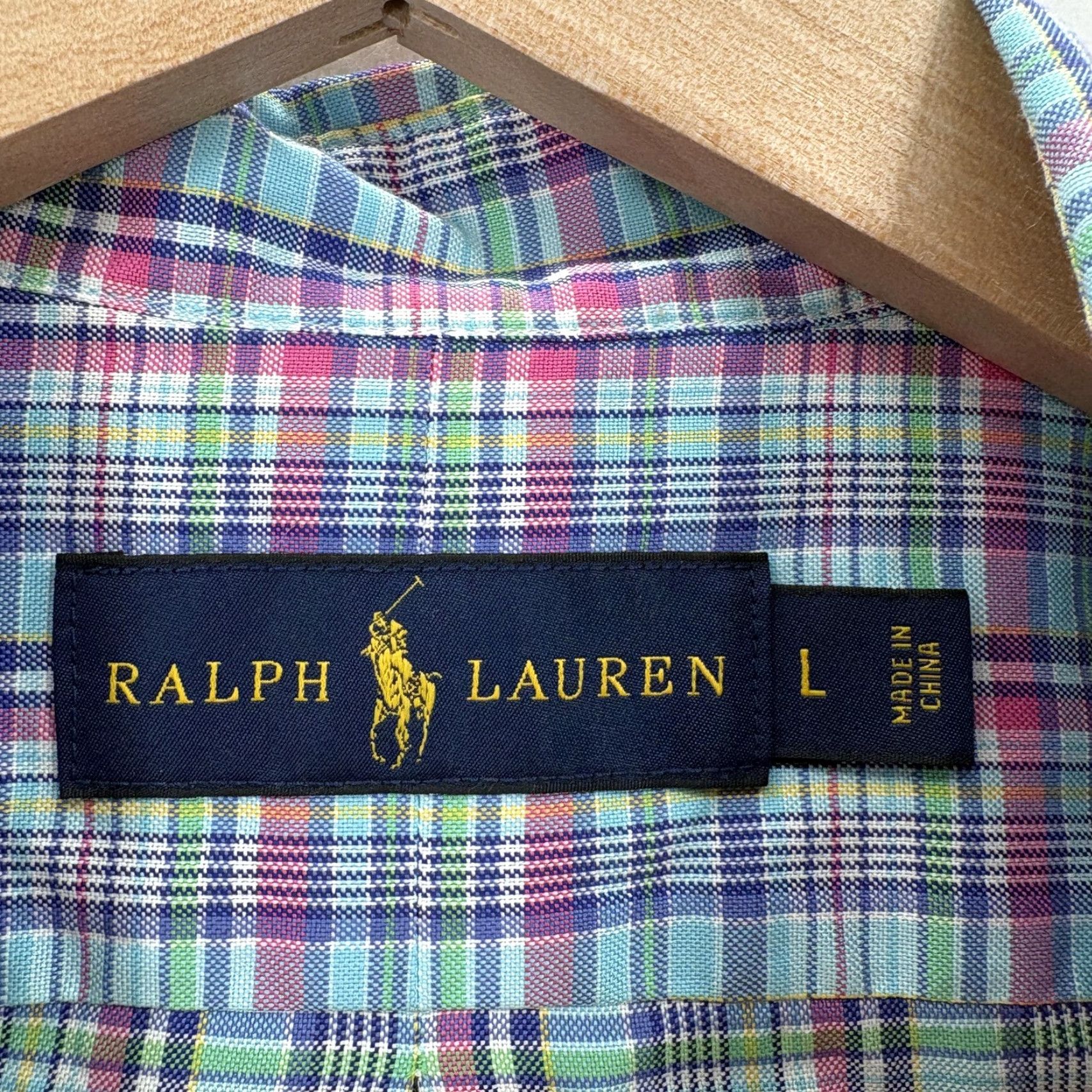 Ralph Lauren Ralph Lauren Shirt Mens Large Blue Plaid Long Sleeve Button Down Cotton Preppy Size US L / EU 52-54 / 3 - 4 Thumbnail