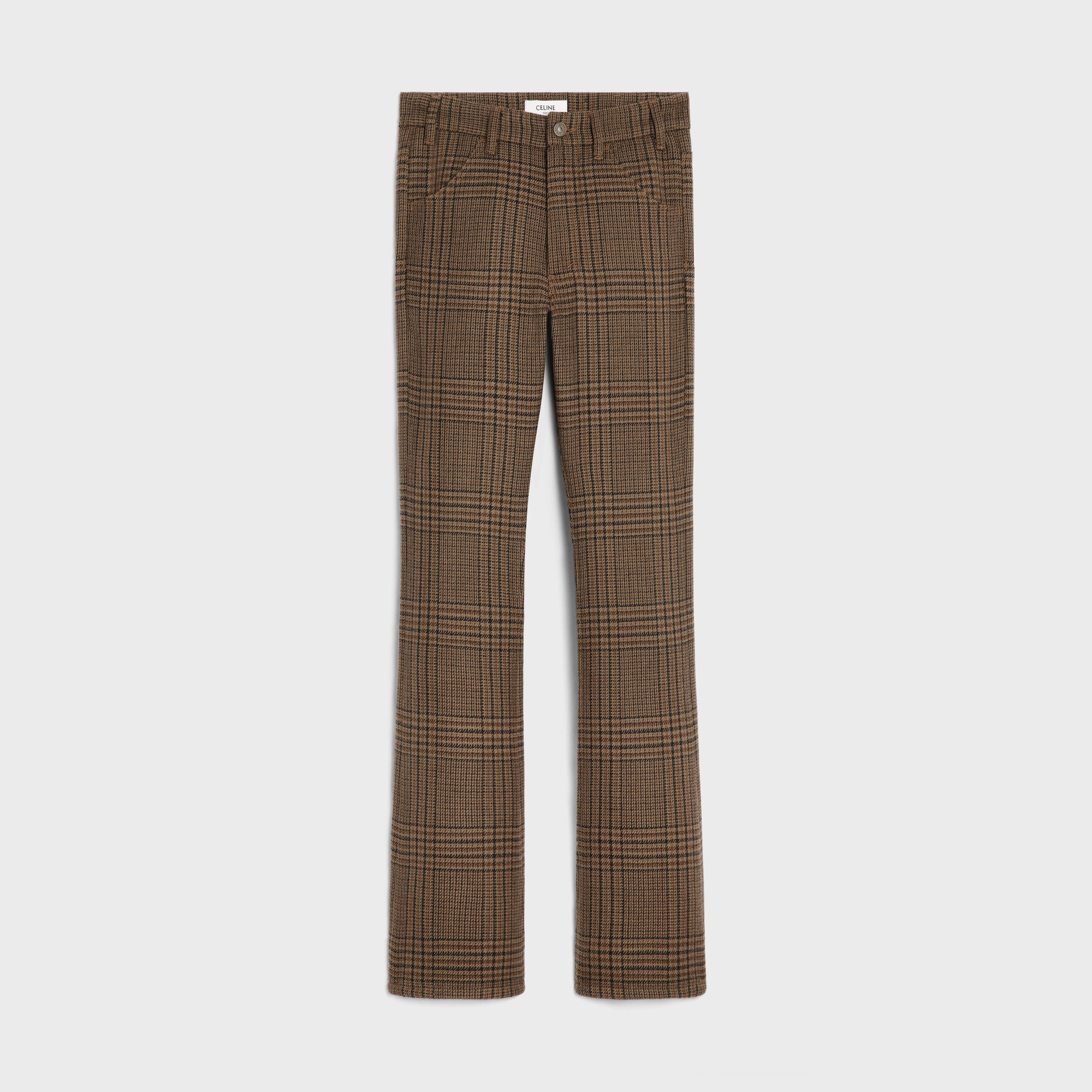 Celine o1bcso1str0925 2N10A947O Dylan Flared Jeans Chataigne/Noir Size US 34 / EU 50 - 1 Thumbnail