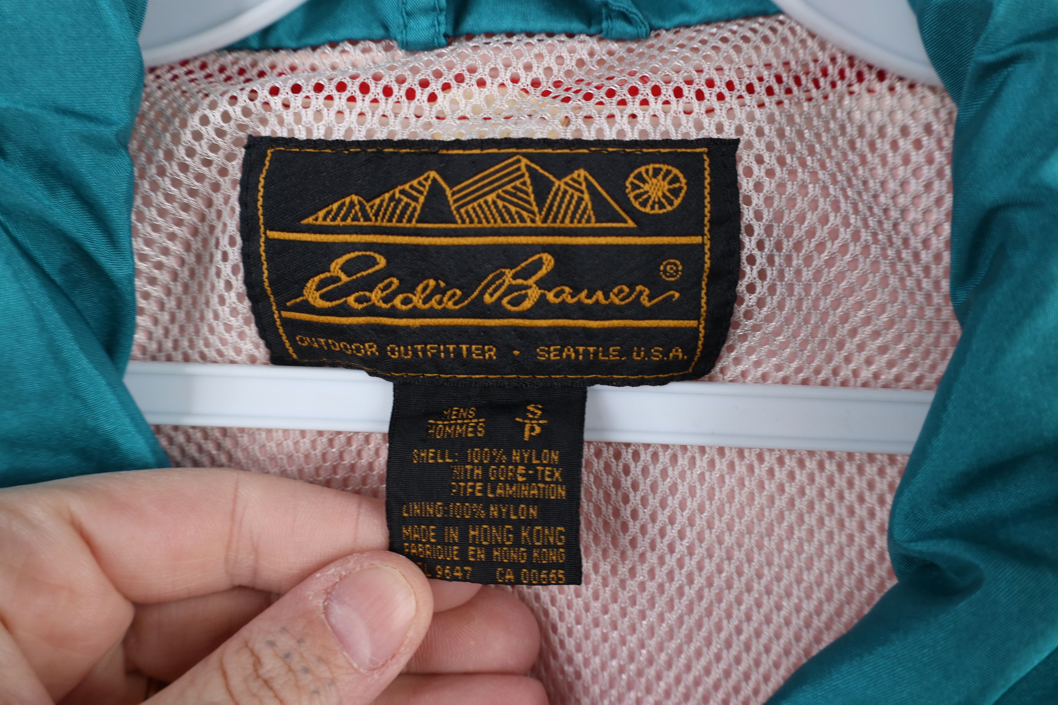 Eddie Bauer × Vintage Vintage 90s Eddie Bauer Goretex Long Rain Jacket Coat Red Size US S / EU 44-46 / 1 - 9 Thumbnail